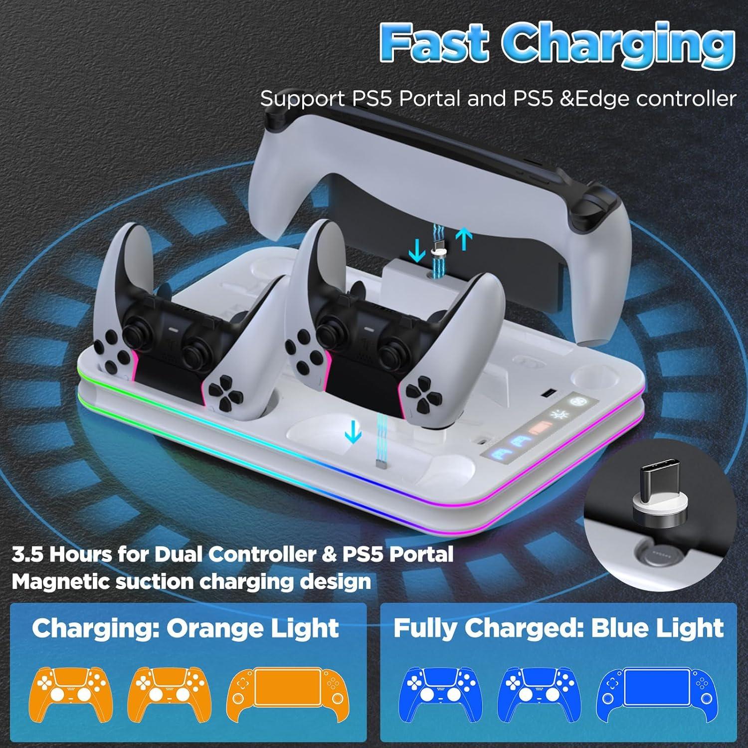 Soporte de Carga y Enfriamiento Vilante para PS5/PS5 Slim/Pro