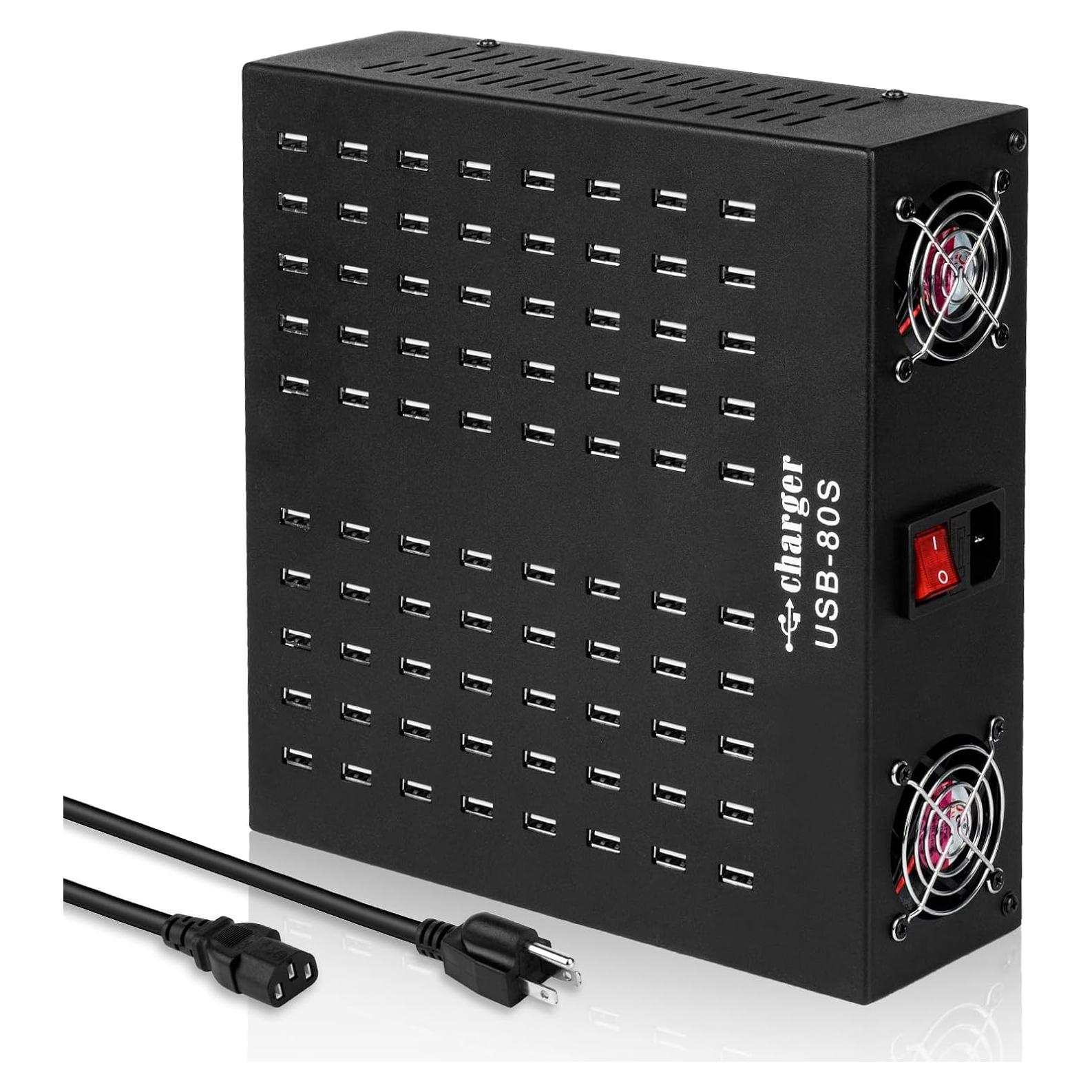 Estación de Carga USB Múltiple MIXILIN 80 Puertos 800W