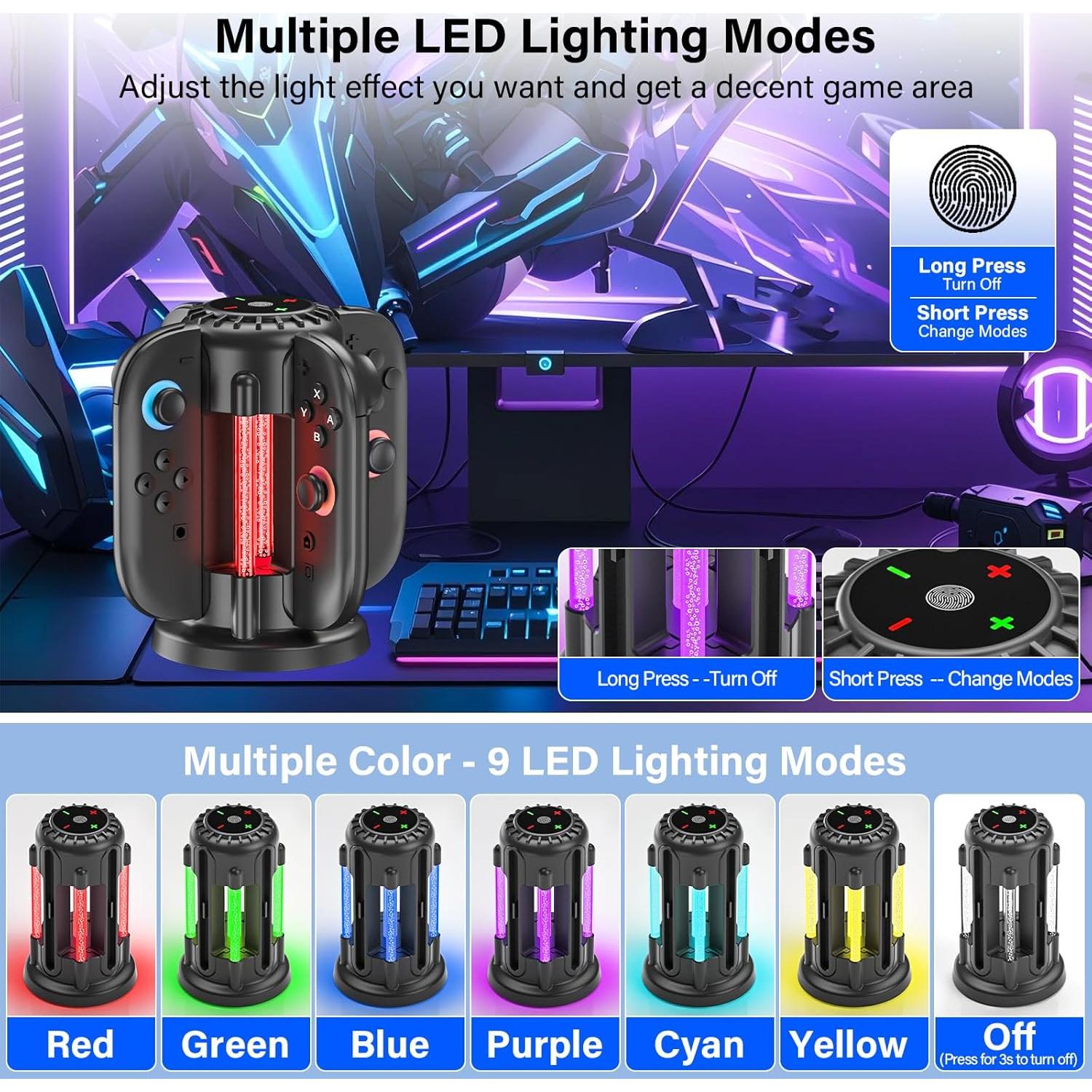 Cargador Rápido Magnético para Joy-Con Nintendo Switch 2