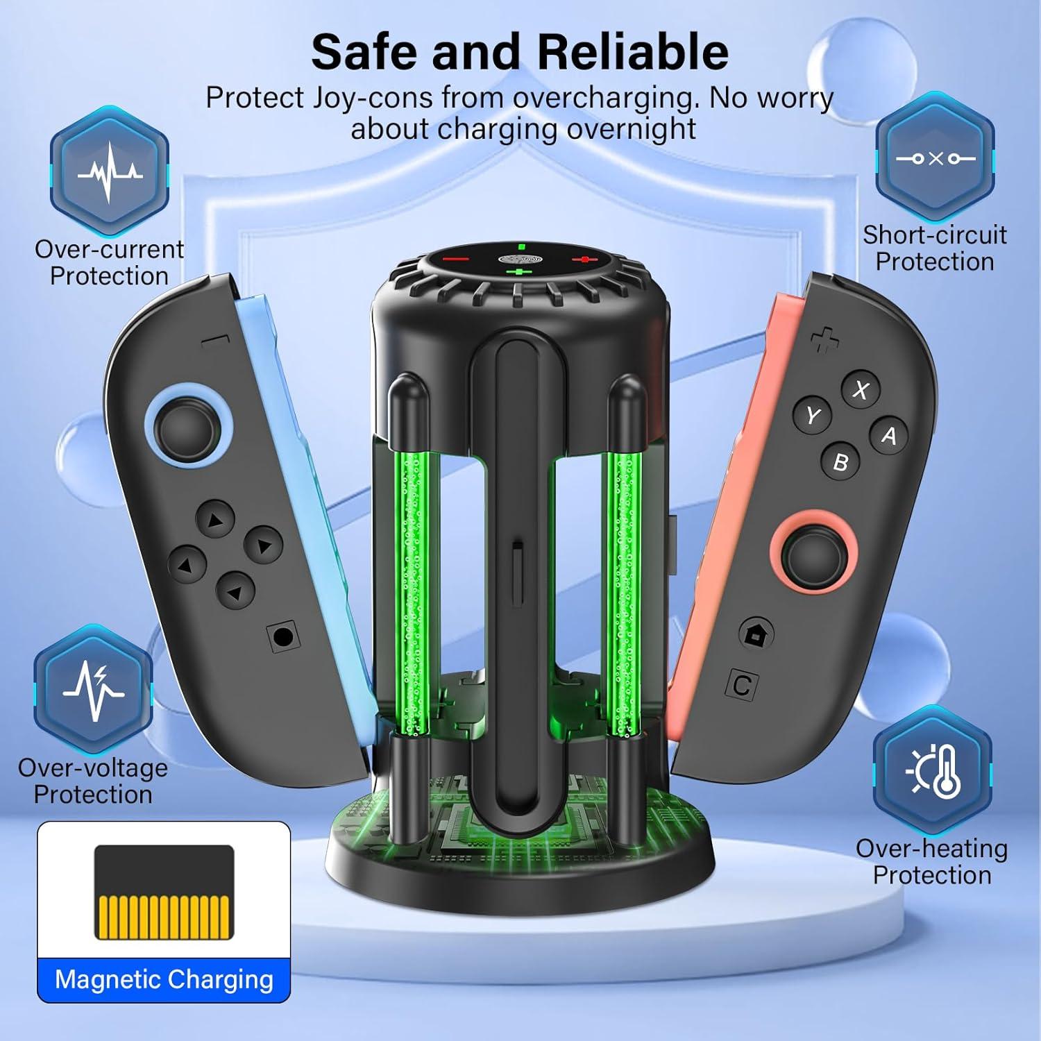 Cargador Rápido Magnético para Joy-Con Nintendo Switch 2