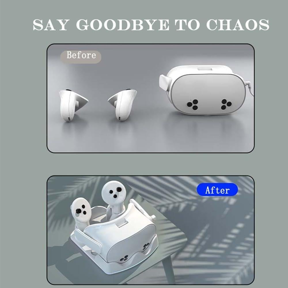 Base de Carga RGB para Meta Quest 3S/3/2 con Soporte