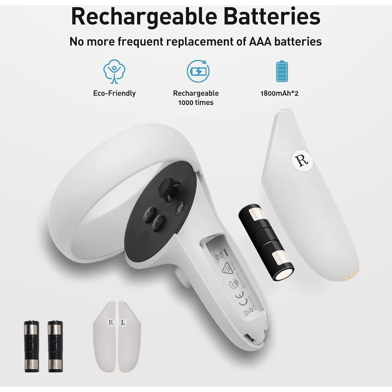 Estación de Carga VR Ysokk para Quest 2 con 2 Baterías