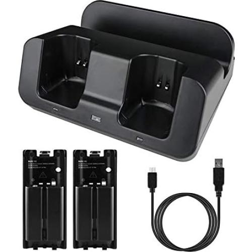 Base de Carga 3 en 1 eLUUGIE para Wii U Gamepad y Controladores