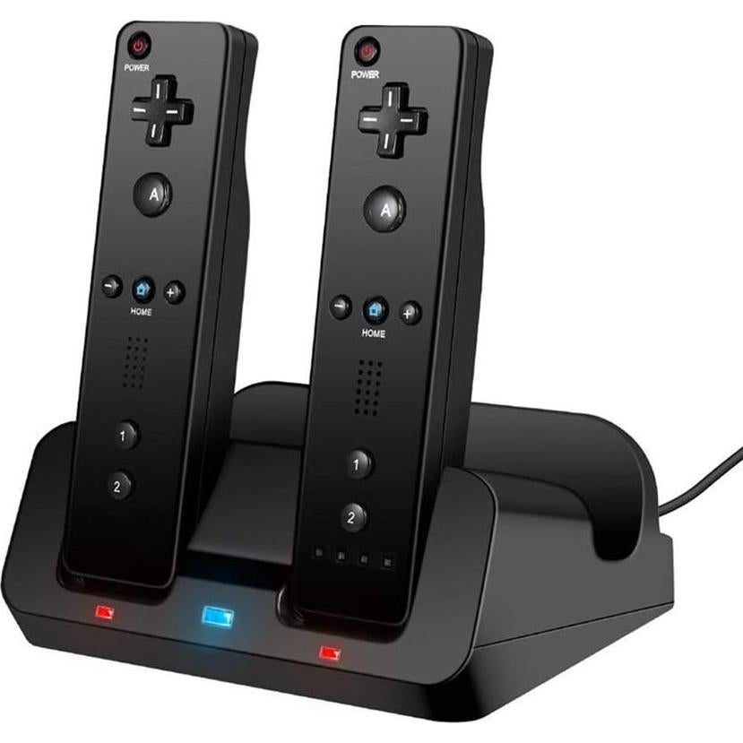 Base de Carga 3 en 1 eLUUGIE para Wii U Gamepad y Controladores