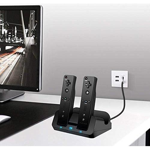 Base de Carga 3 en 1 eLUUGIE para Wii U Gamepad y Controladores