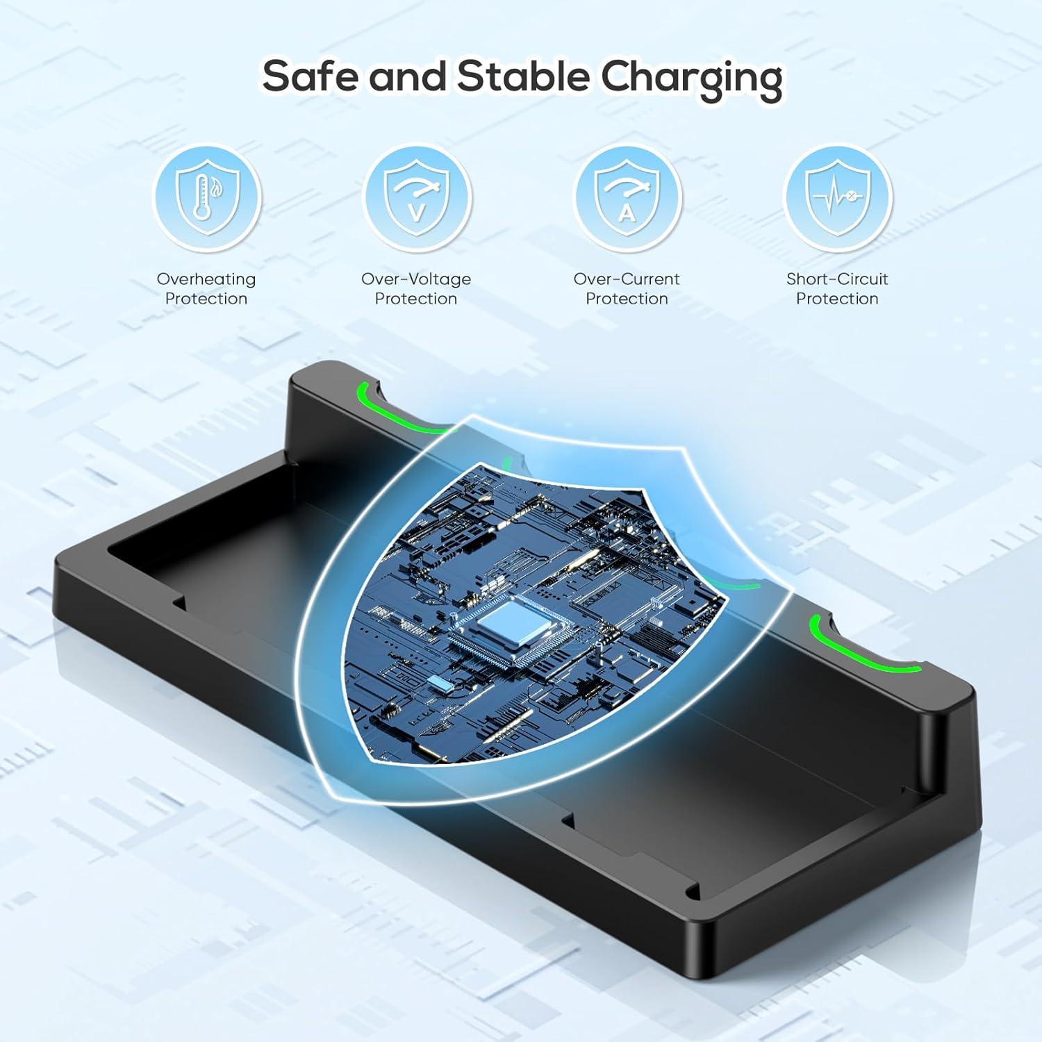 Base de Carga para Joy-Con Nintendo Switch Klipdasse - Carga Simultánea 6 Controladores