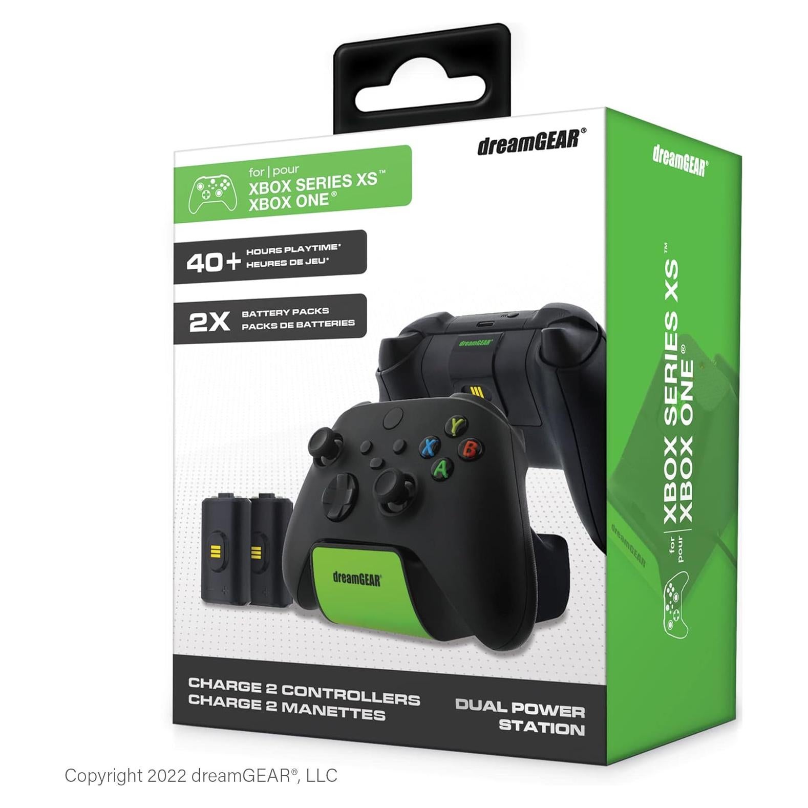 Estación de Carga Doble dreamGEAR para Controladores Xbox