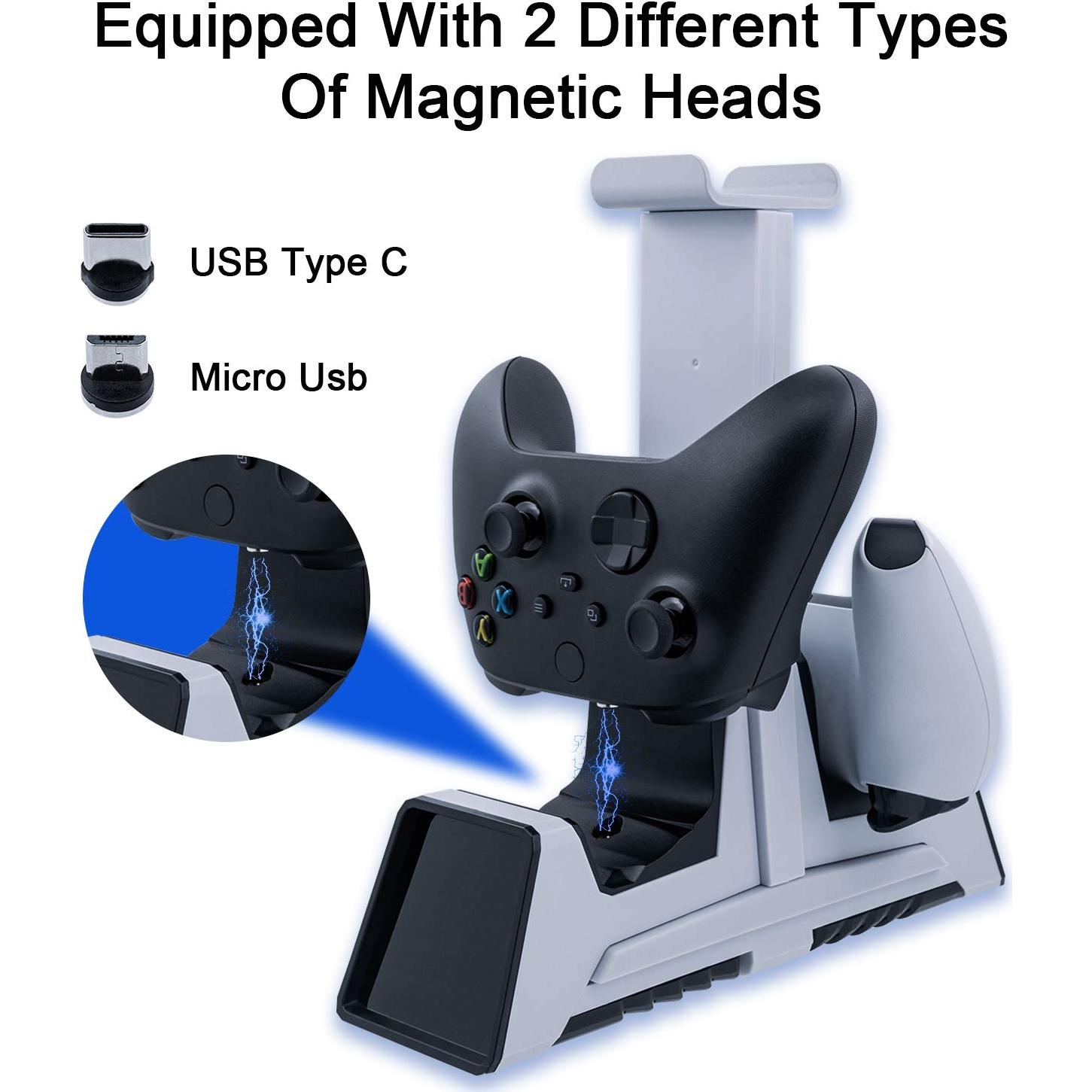 Estación de Carga Dual Mcbazel para Controladores PS5/PS4/Xbox