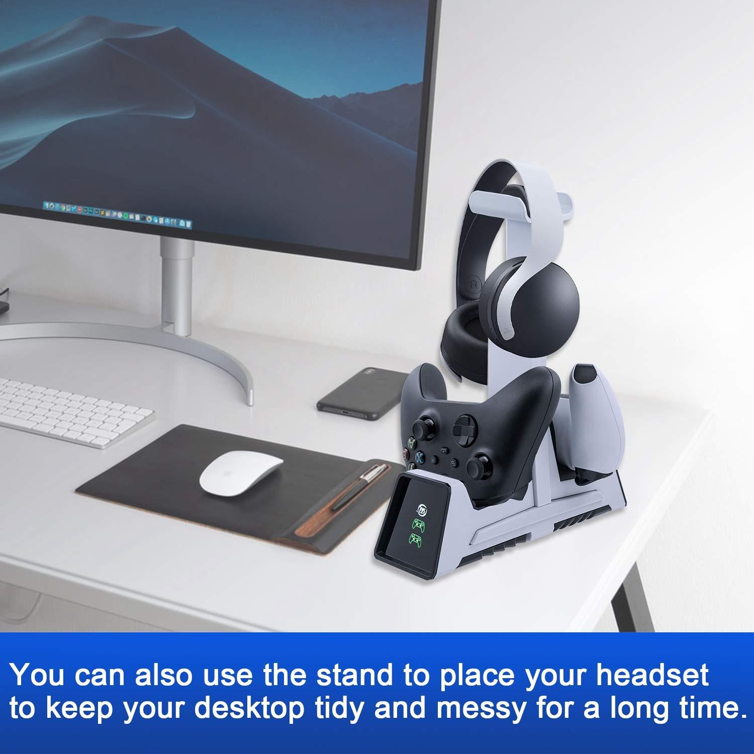 Estación de Carga Dual Mcbazel para Controladores PS5/PS4/Xbox