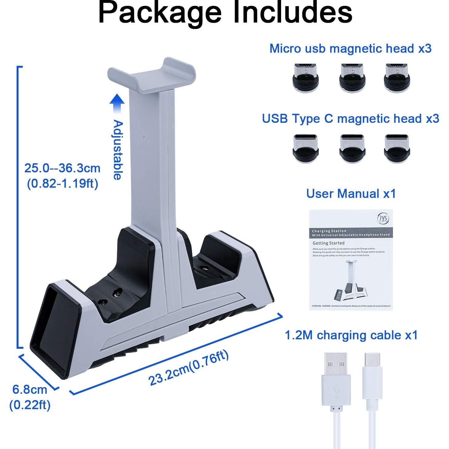 Estación de Carga Dual Mcbazel para Controladores PS5/PS4/Xbox