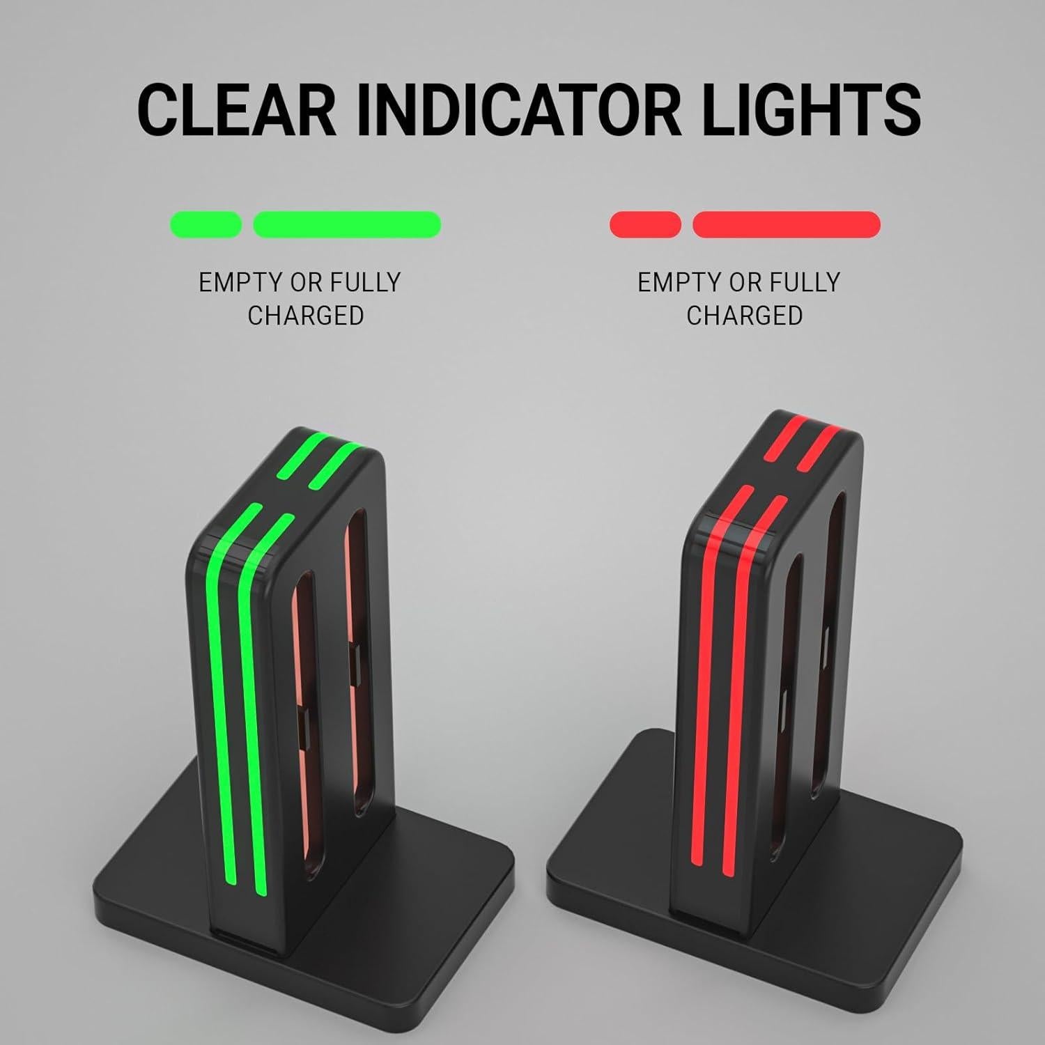 Base de Carga Magnética para 4 Joycons Nintendo Switch 2 - Negro