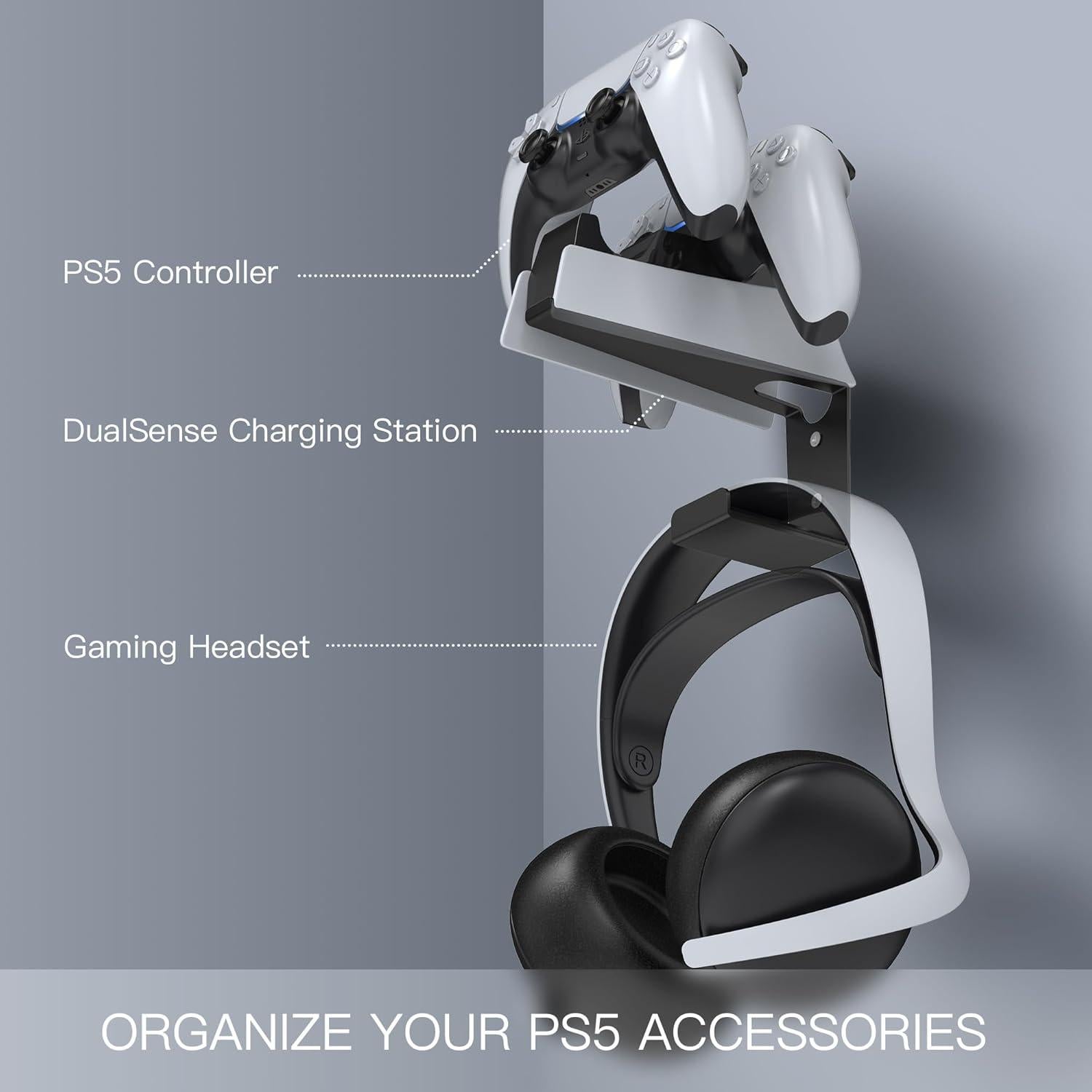 Soporte de Pared JUSPRO para Estación de Carga DualSense PS5