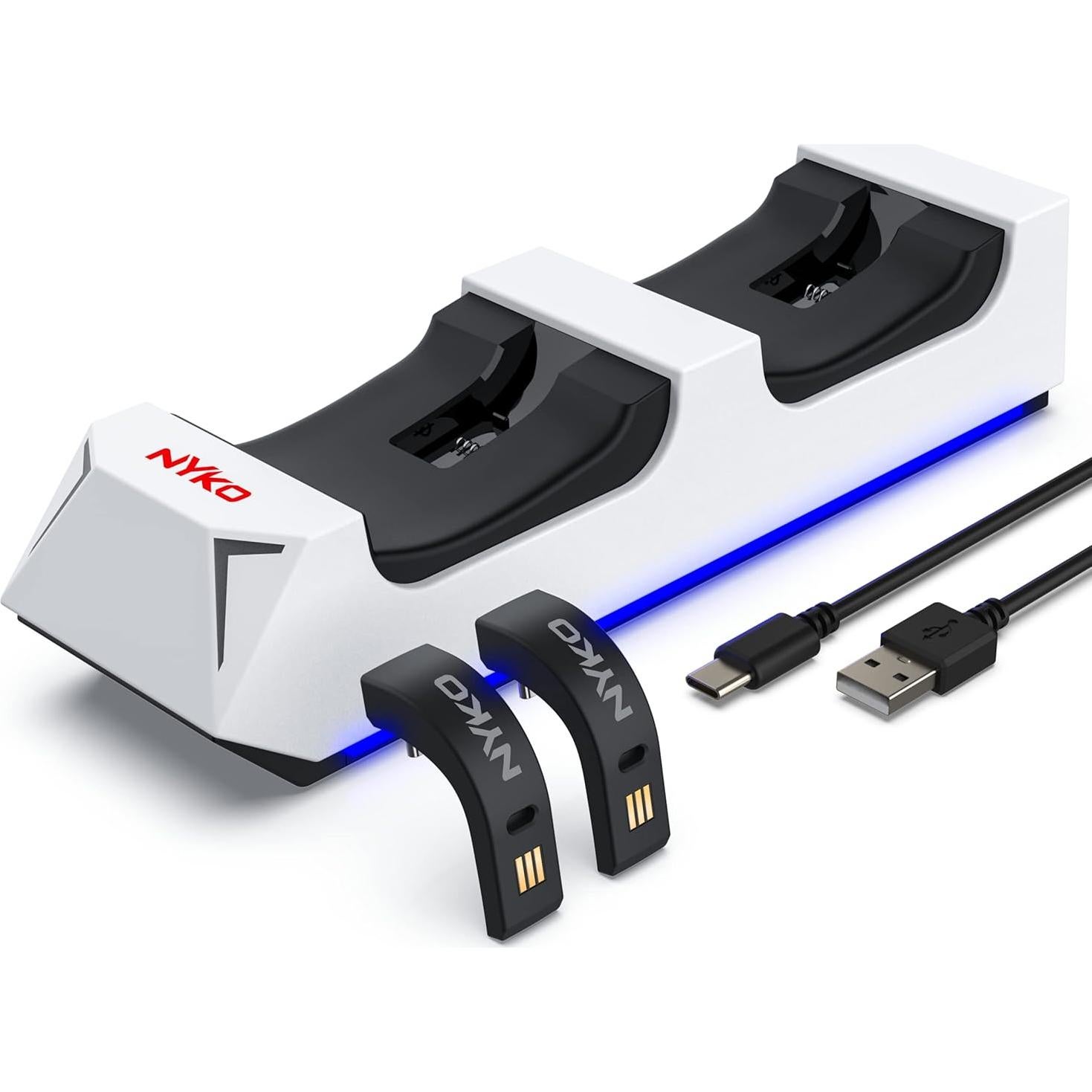 Base de Carga Dualsense Nyko para PS5 - Carga Rápida 2 Controladores