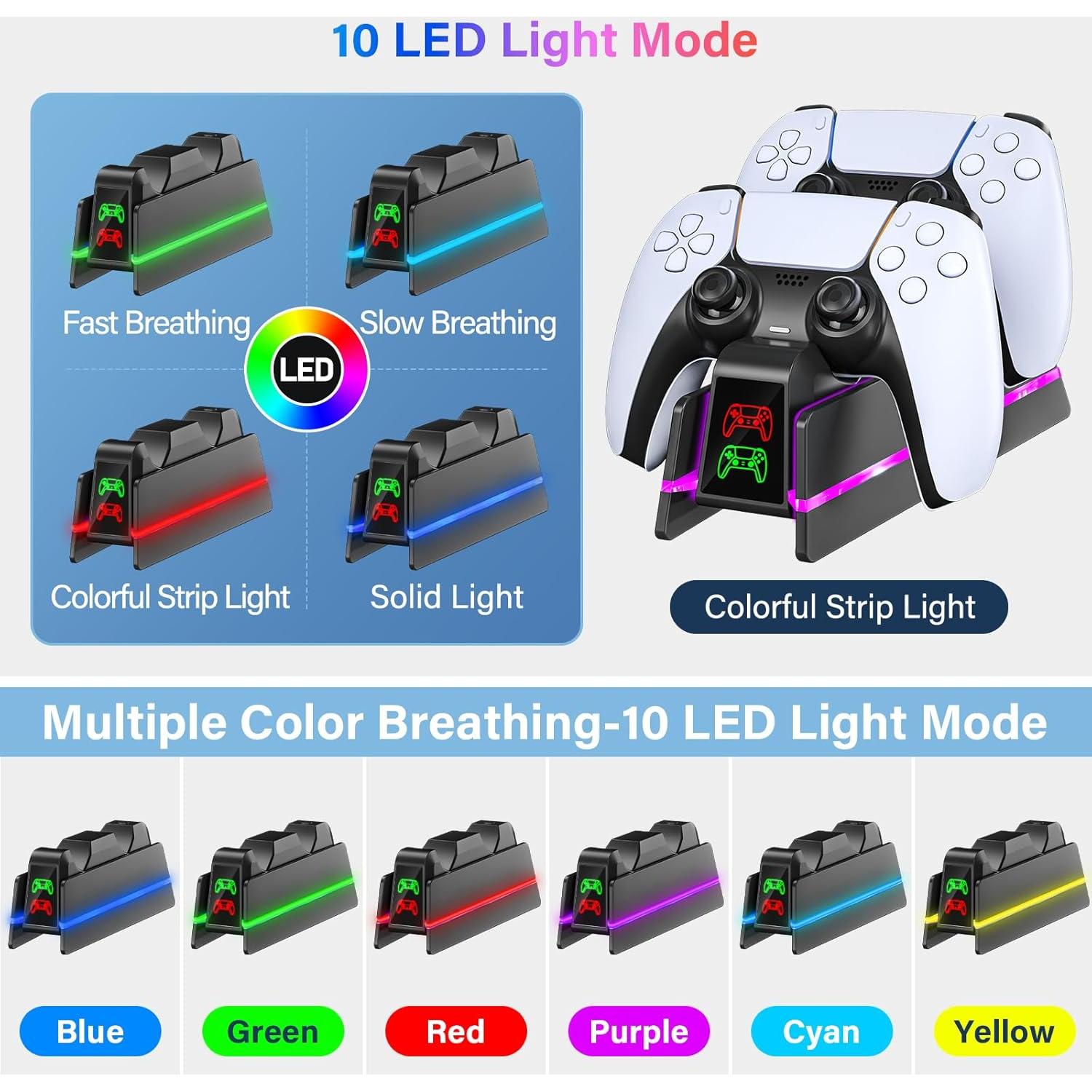 Estación de Carga PS5 Fegliea para Controladores Dualsense