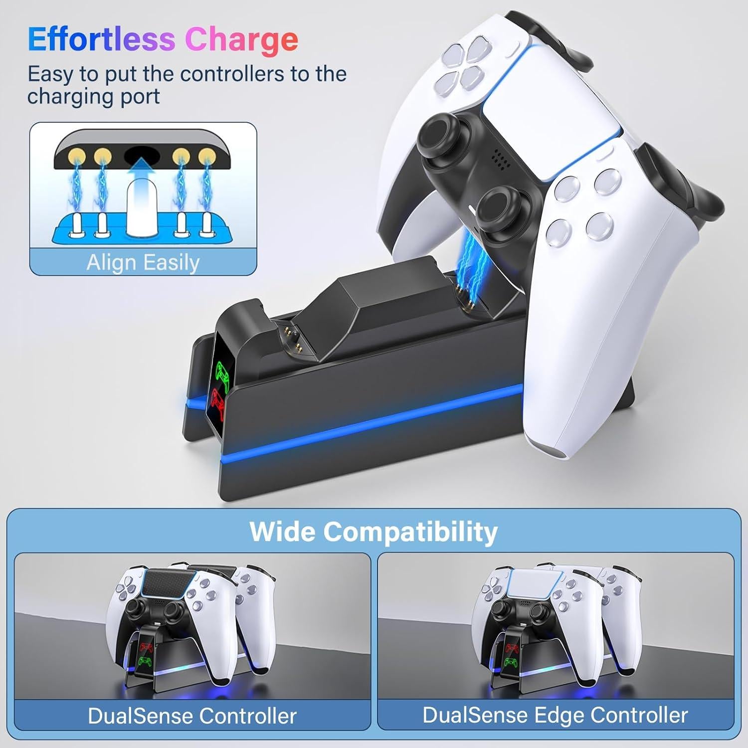Estación de Carga PS5 Fegliea para Controladores Dualsense