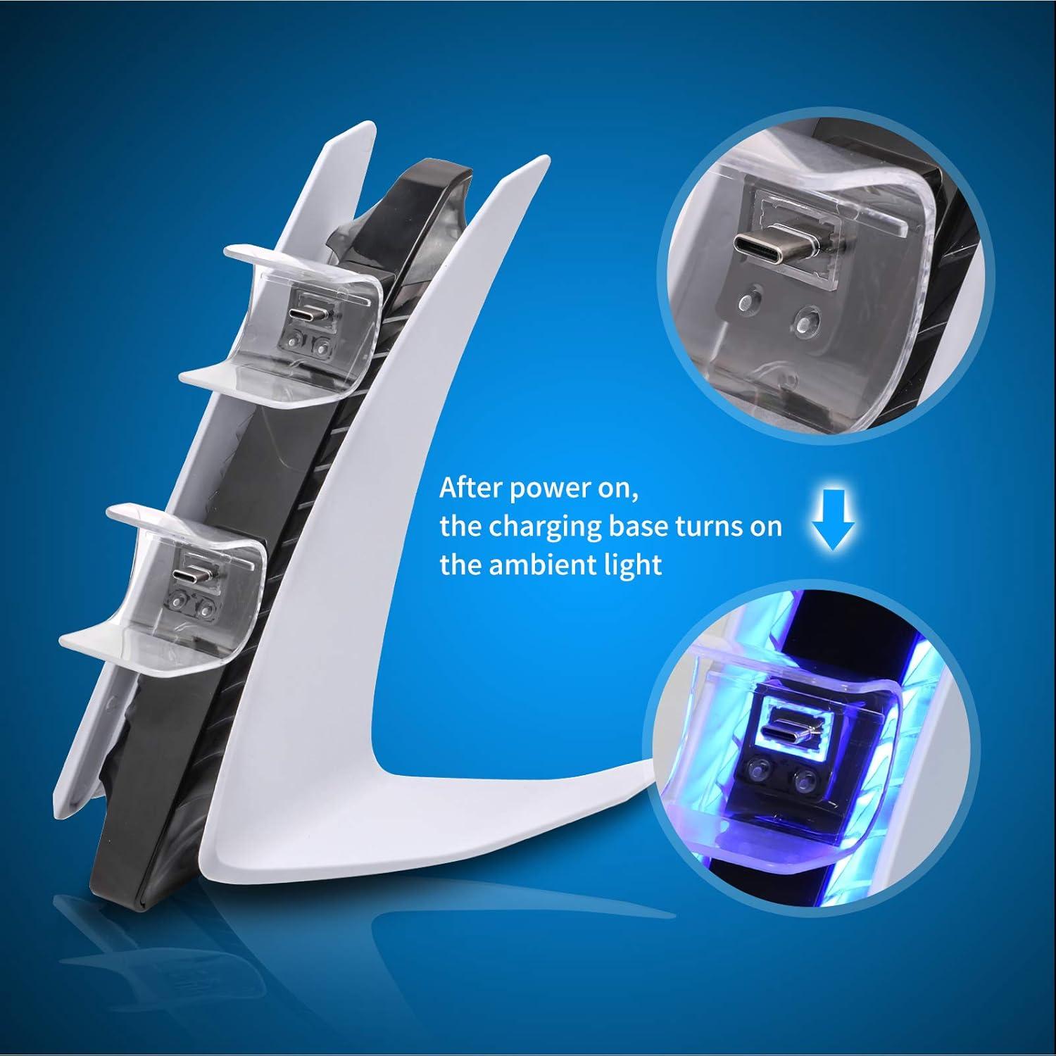 Cargador Estación de Carga PS5 Shenzhen TP5-0557 con LED