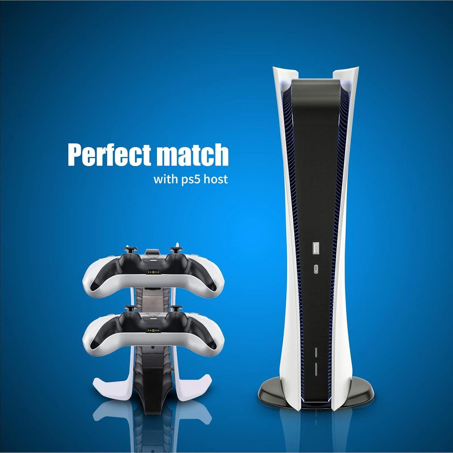 Cargador Estación de Carga PS5 Shenzhen TP5-0557 con LED