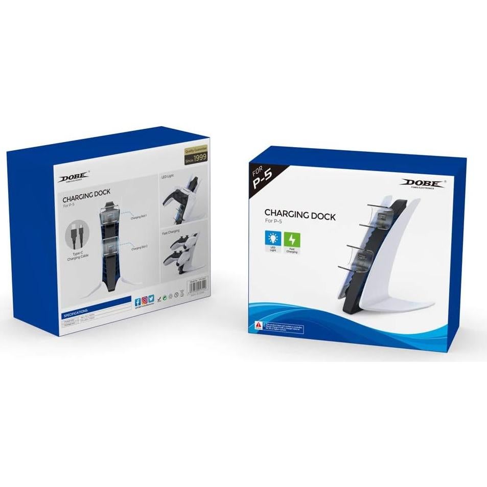 Cargador Estación de Carga PS5 Shenzhen TP5-0557 con LED