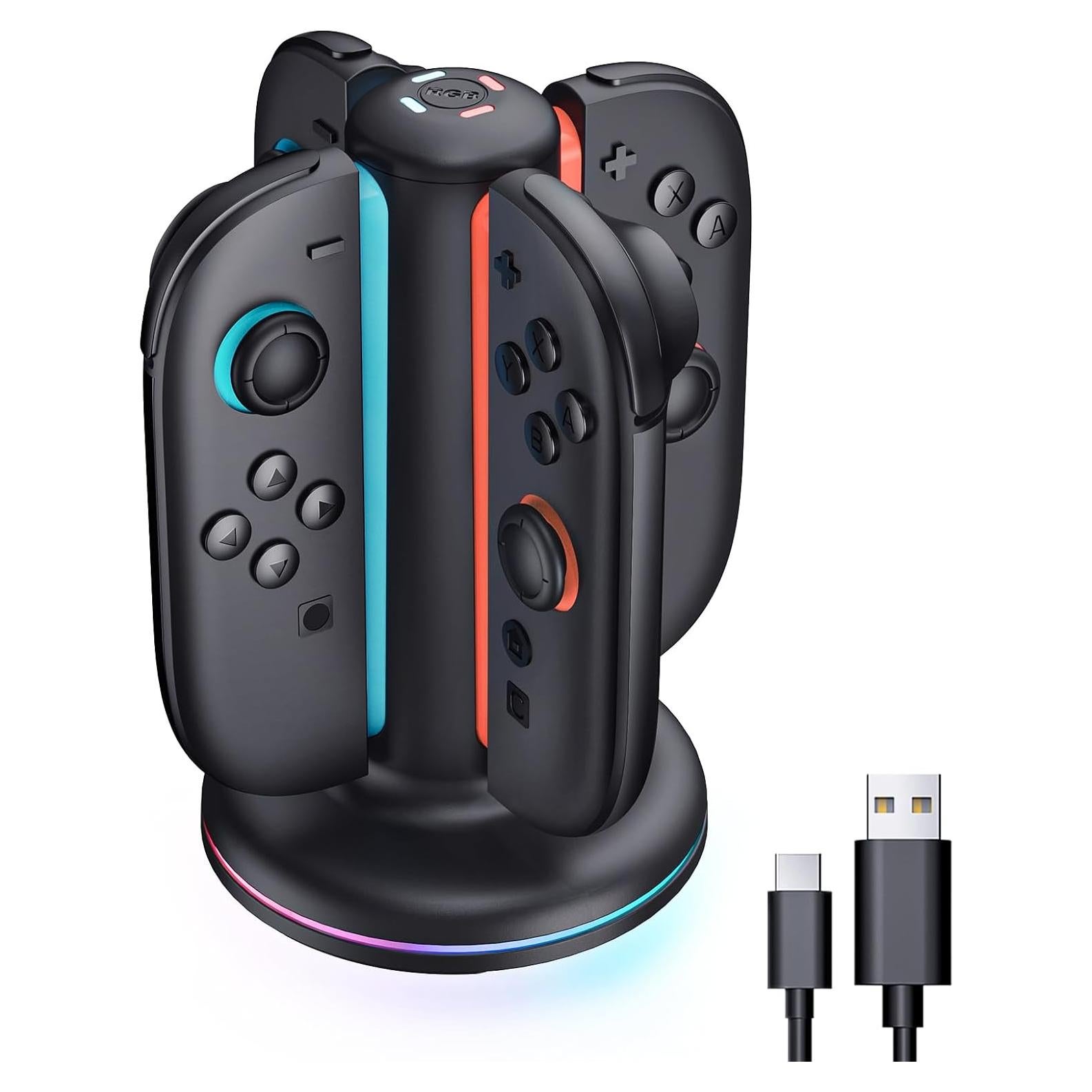 Estación de Carga Mumba para Nintendo Switch 2 Joy-Con 4 en 1