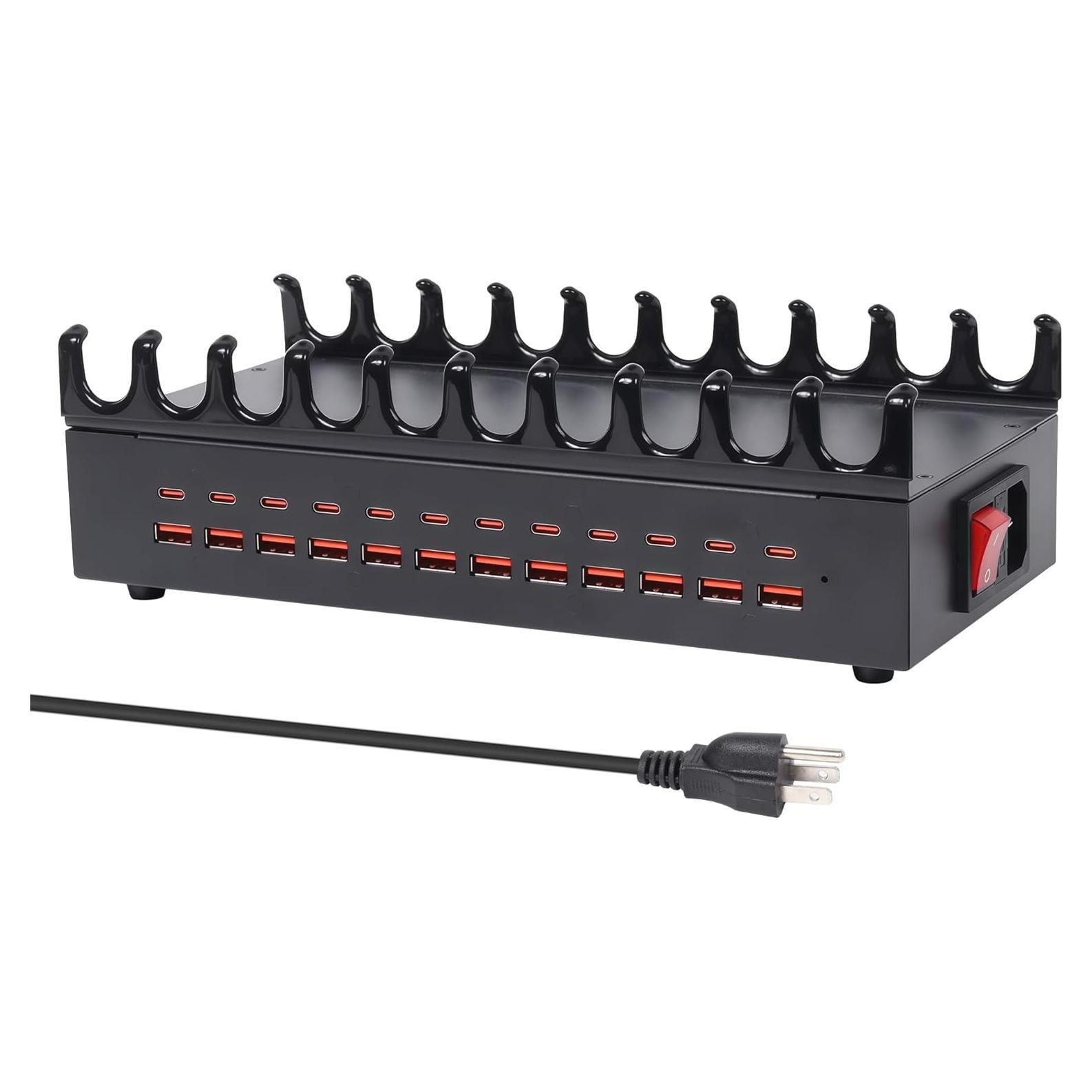 Estación de Carga Rápida USB Yoodarmx 300W 24 Puertos