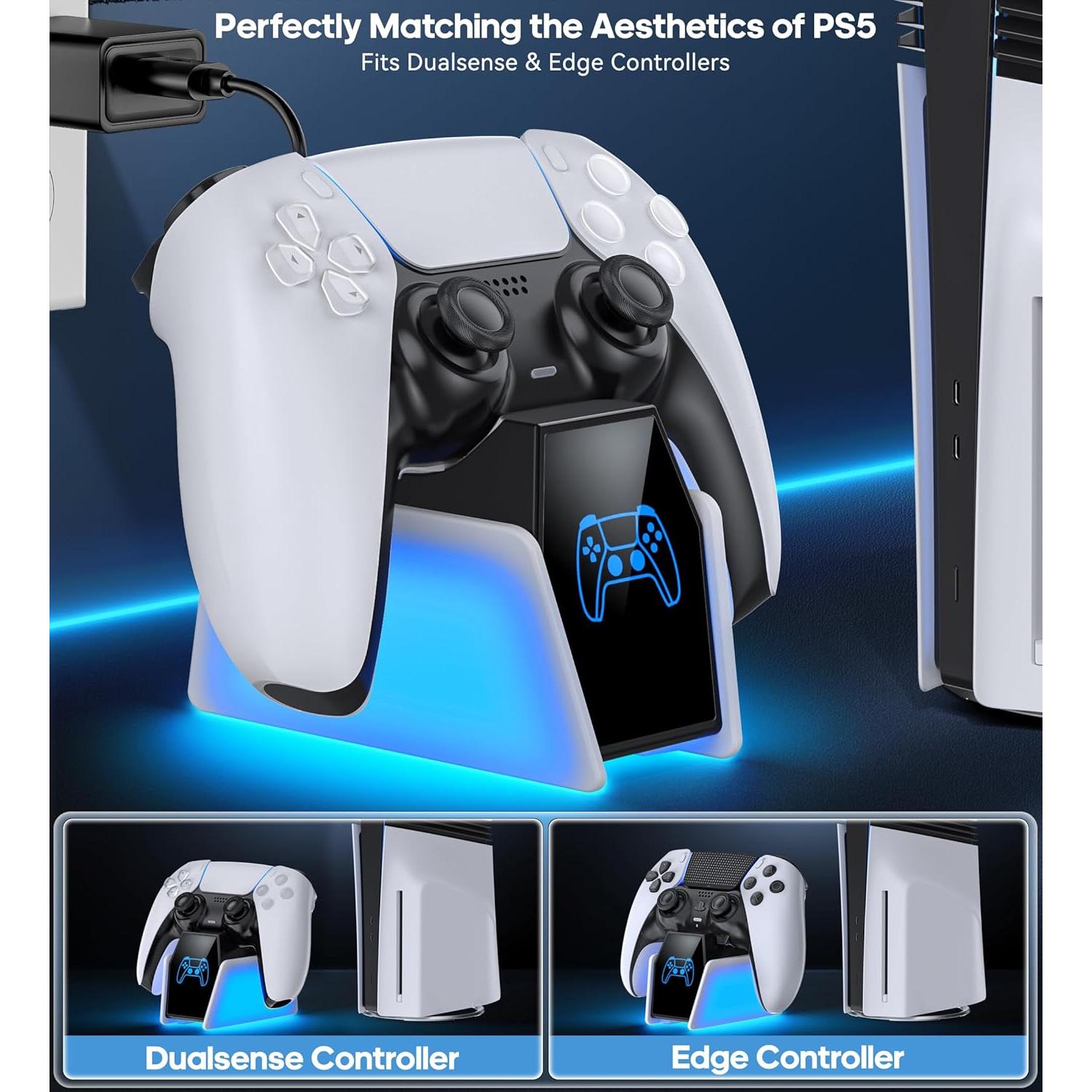 Estación de Carga Rápida Rysker para Controlador PS5 DualSense