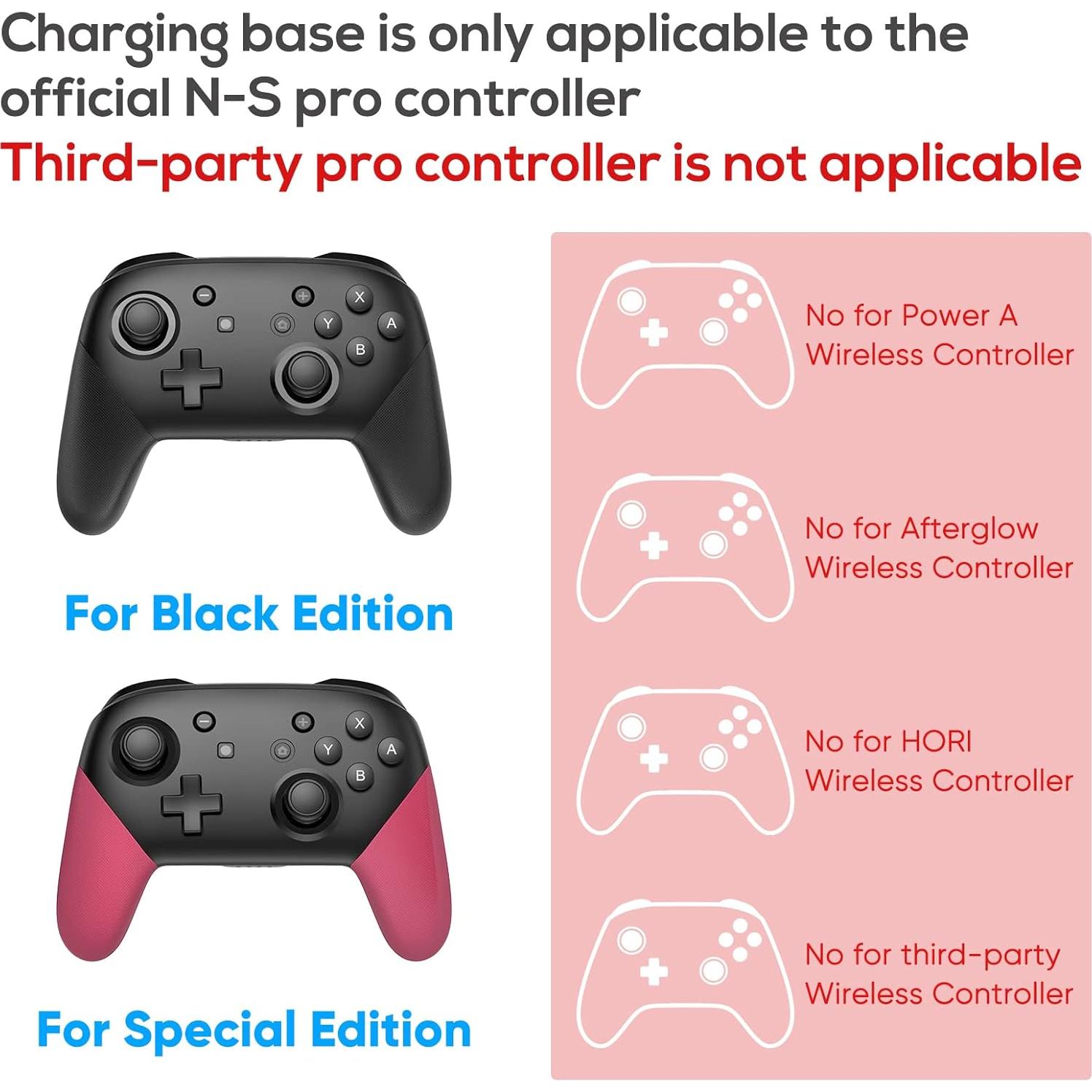 Estación de Carga 6 en 1 FYOUNG para Switch Pro y Joy Con