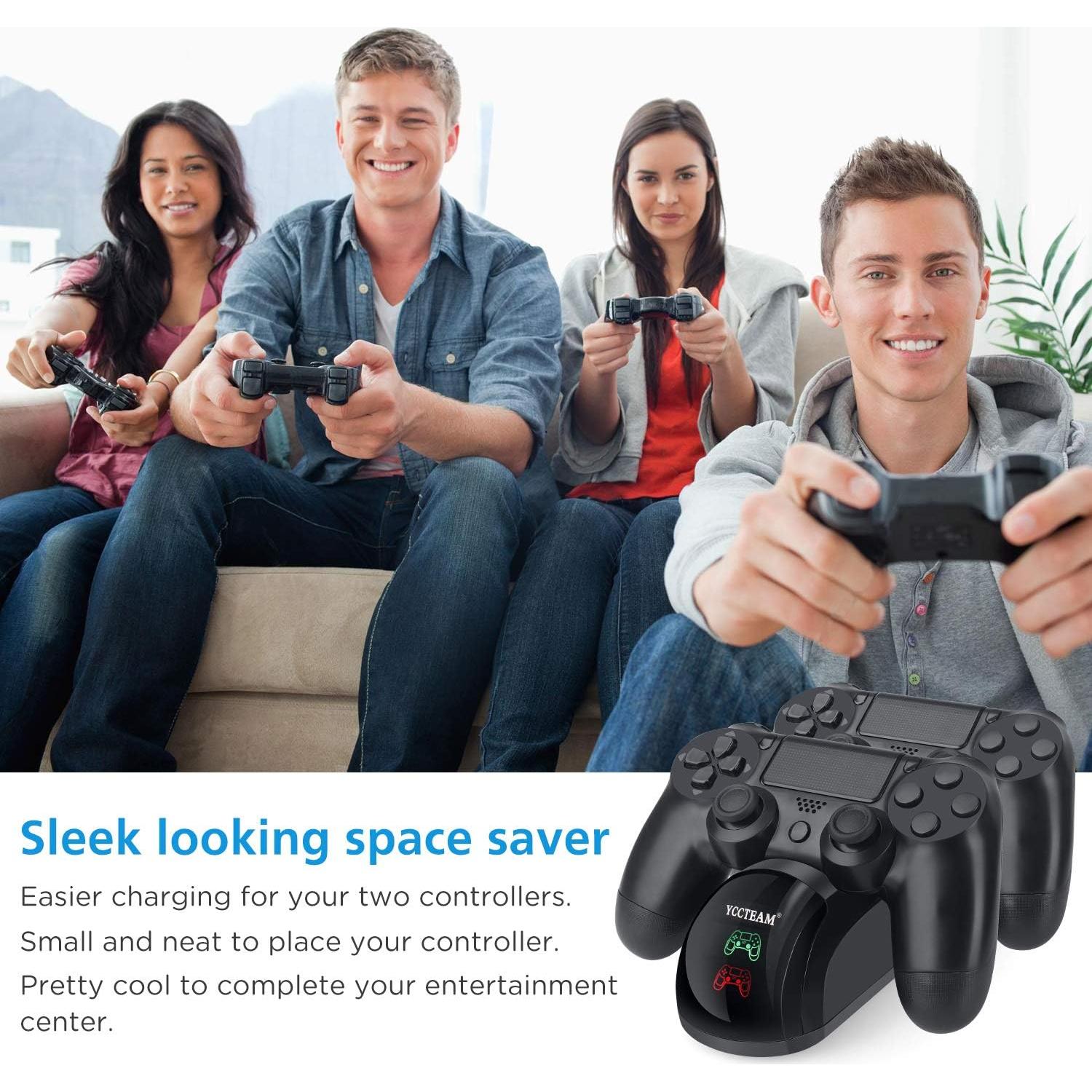 Cargador Rápido YAEYE para Controlador PS4/PS4 Pro/PS4 Slim