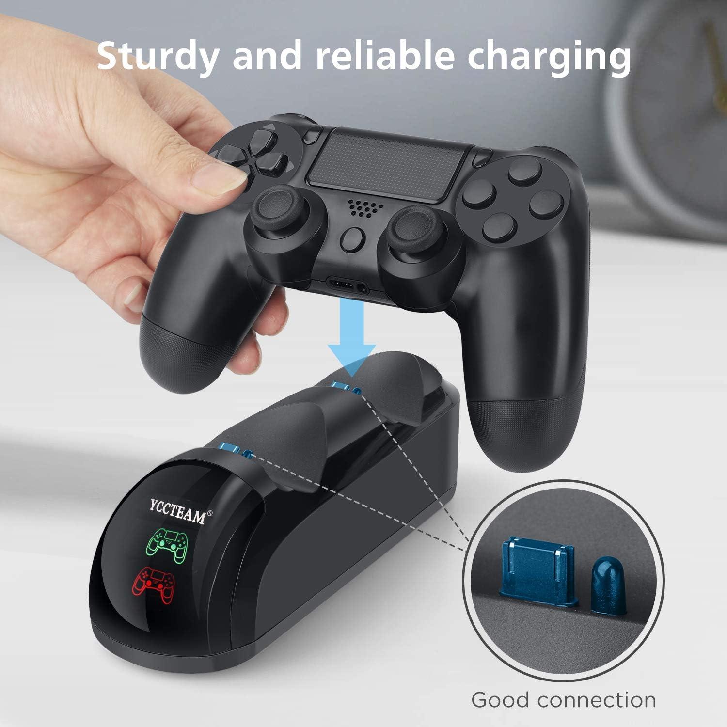 Cargador Rápido YAEYE para Controlador PS4/PS4 Pro/PS4 Slim
