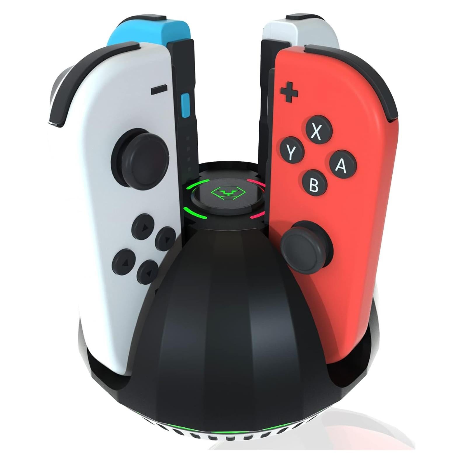 Dock de Carga para Joy-Con Nintendo Switch PURBHE - 4 en 1 con LED