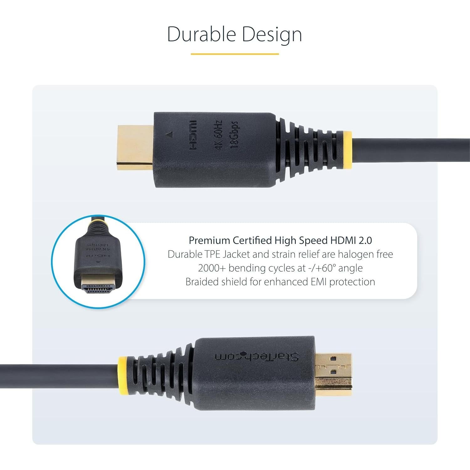 Cable HDMI 2.0 StarTech 1.8m 4K 60Hz 18Gbps TPE