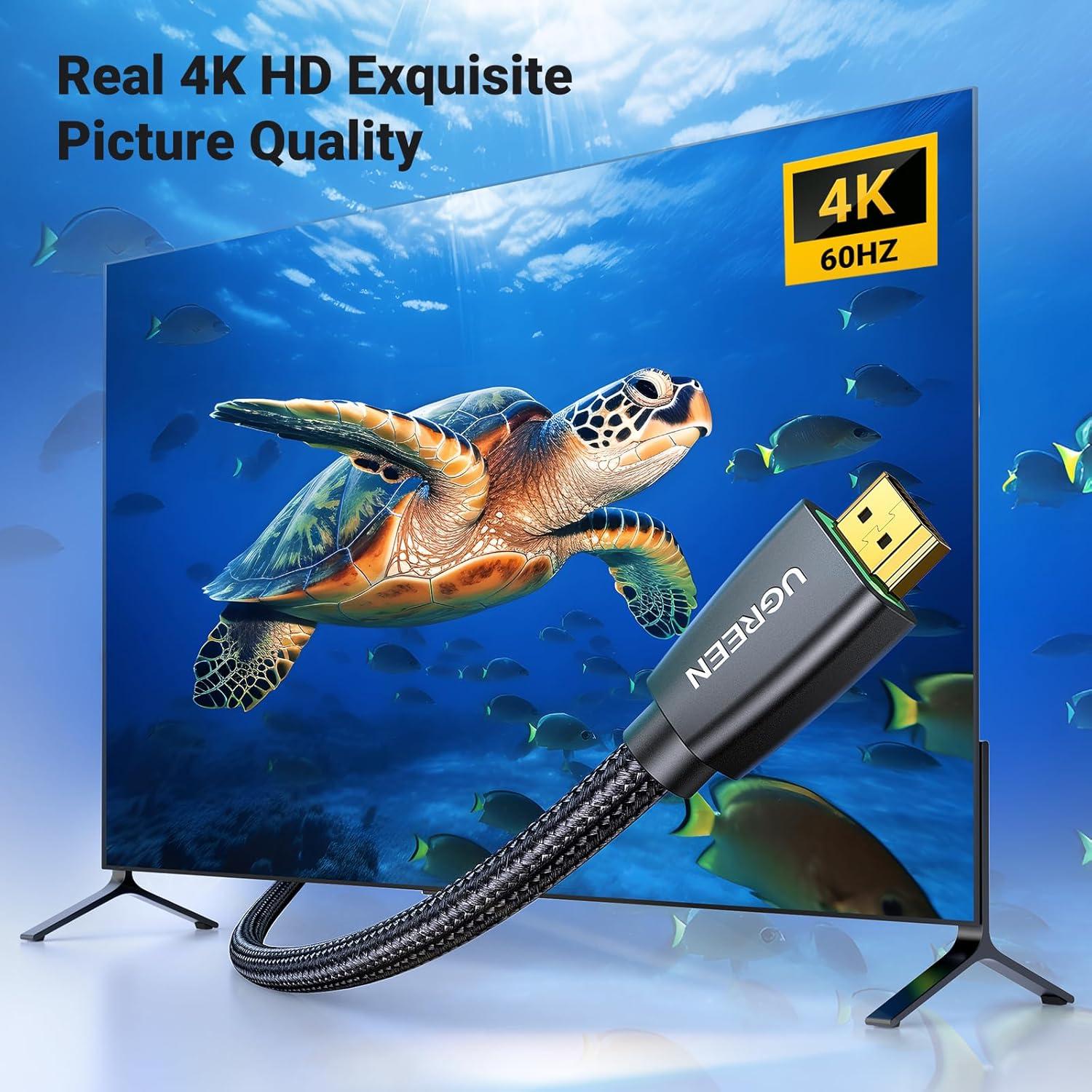 Cable HDMI 4K UGREEN 2 Metros Alta Velocidad 18Gbps