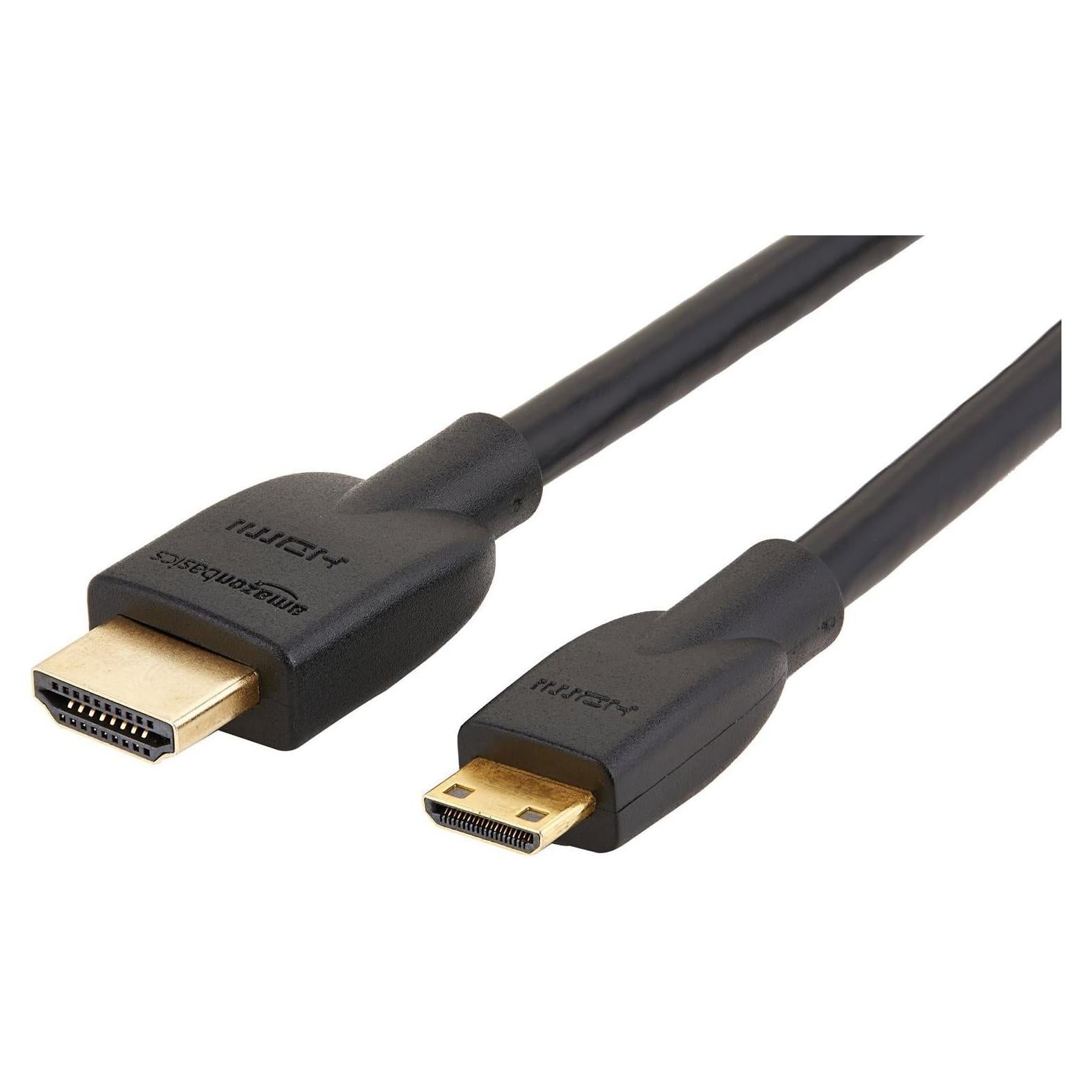 Cable Mini HDMI a HDMI Amazon Basics 1.83 m Alta Velocidad Negro