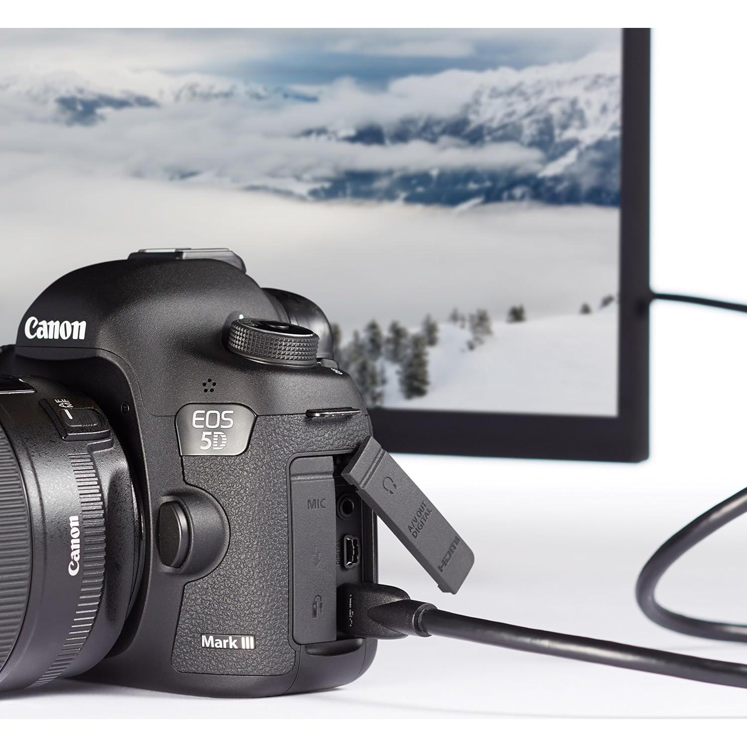 Cable Mini HDMI a HDMI Amazon Basics 1.83 m Alta Velocidad Negro