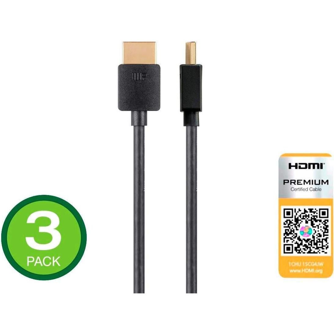 Cable HDMI Monoprice 1.83m Alta Velocidad 4K 60Hz Certificado