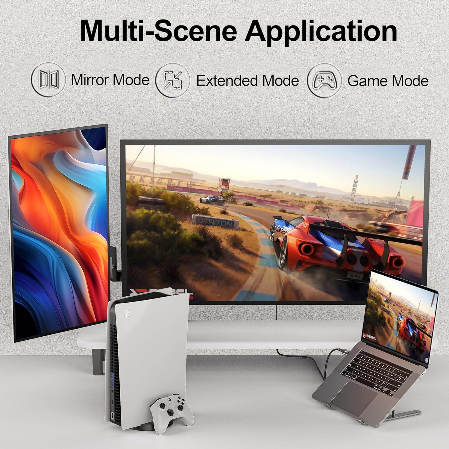 Cable HDMI 2.1 MOSIMLI 1.83m 48Gbps Soporta 8K y 4K