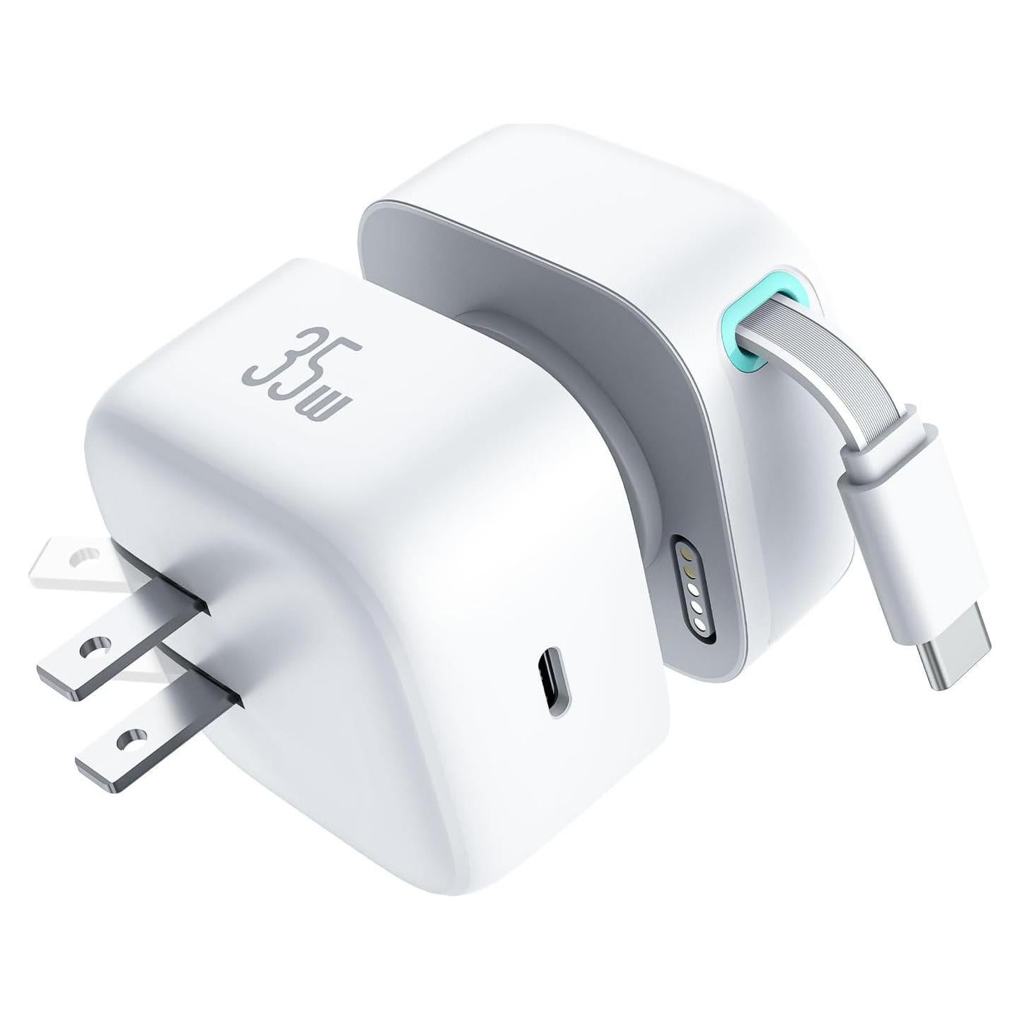 Cargador de Pared Retráctil DreamBee 35W con Cable Tipo C 80cm