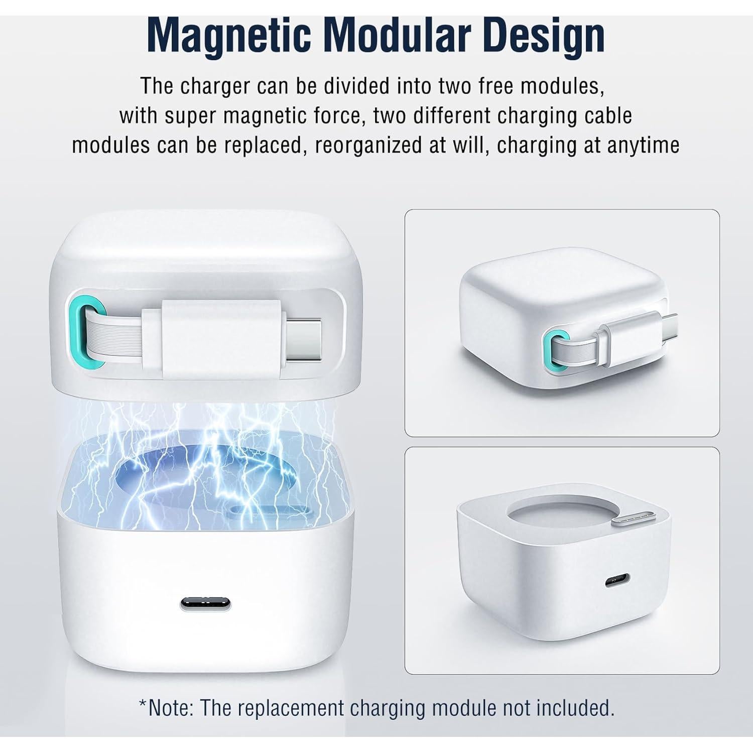 Cargador de Pared Retráctil DreamBee 35W con Cable Tipo C 80cm