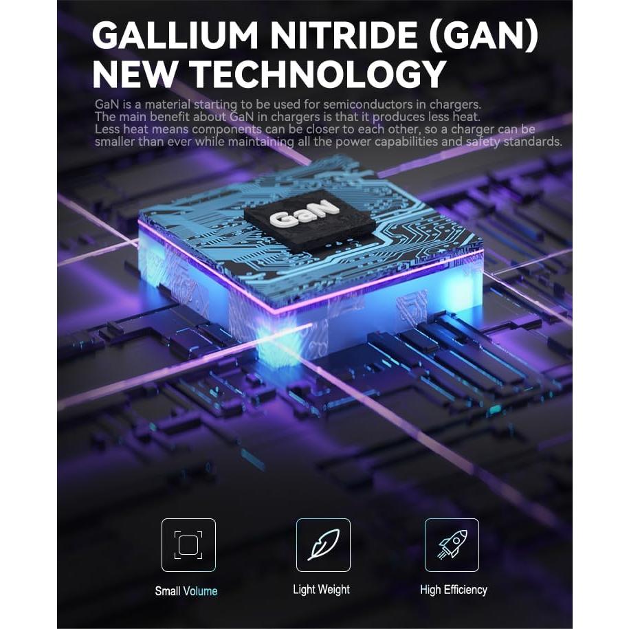 Cargador Rápido USB C 65W CUGUNU para MacBook y Smartphones