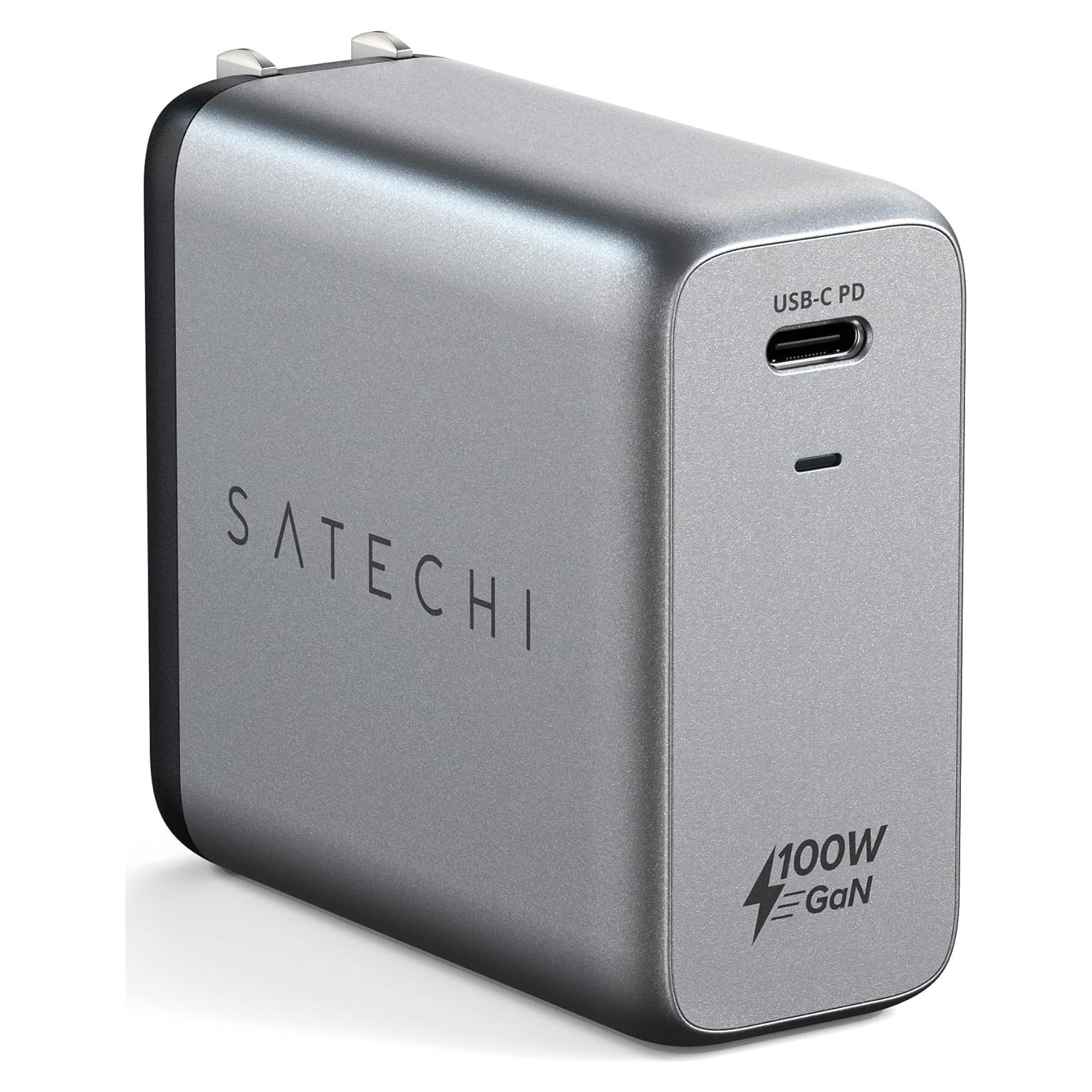 Cargador de pared USB-C PD Satechi 100W GaN - Compatible MacBook
