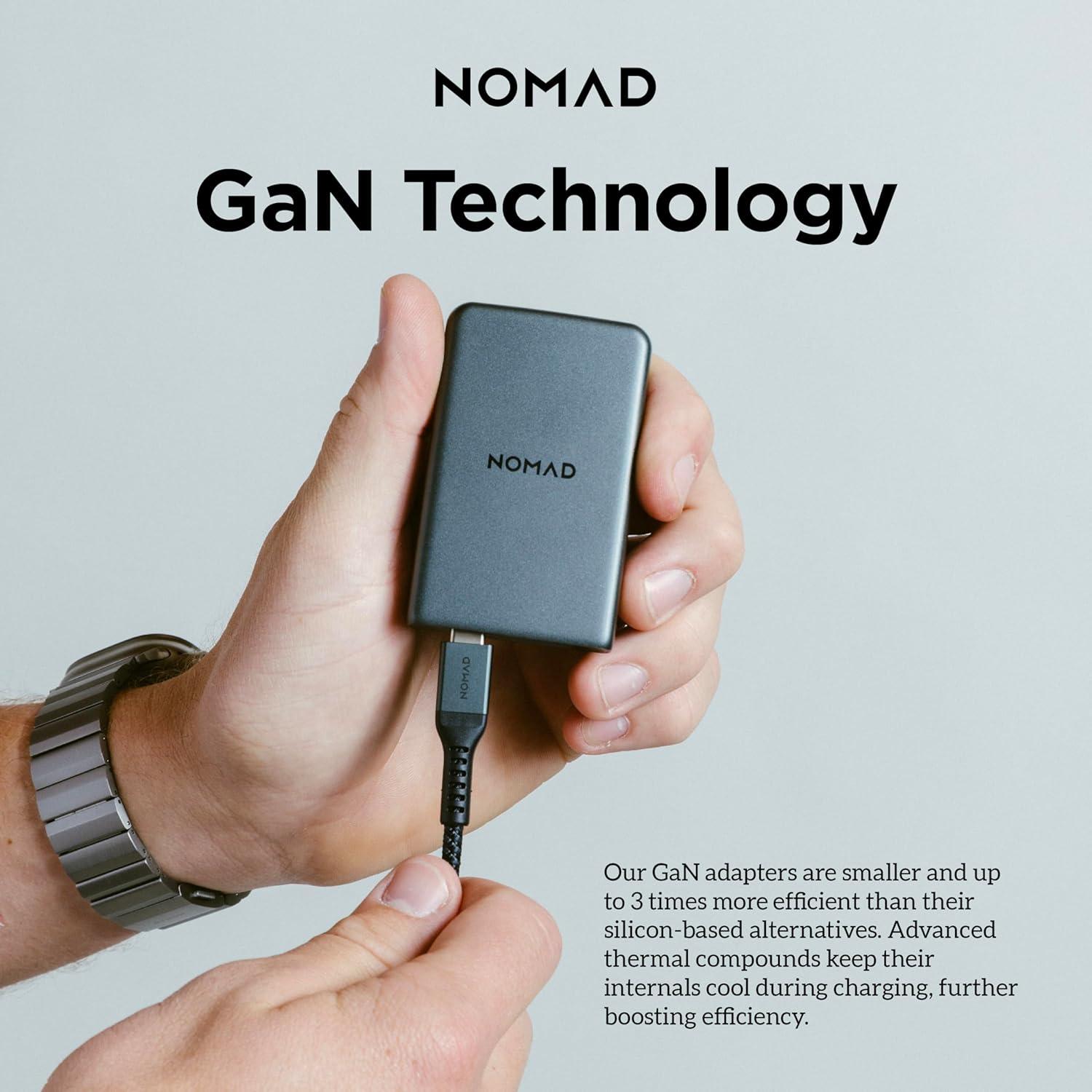 Cargador de pared USB C Nomad 65W Slim, carga rápida
