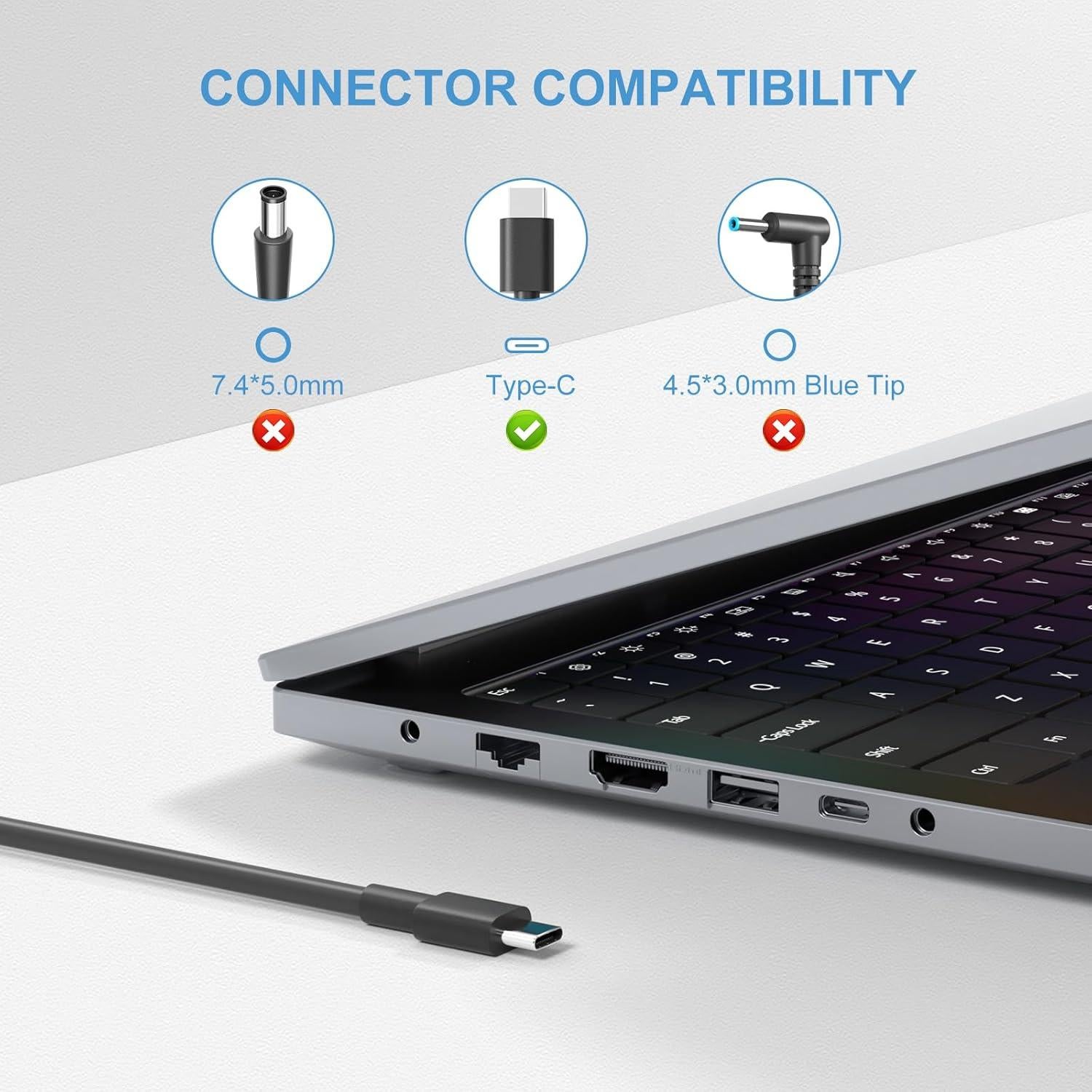 Adaptador CA USB-C 100W Jeunesse para laptops DELL