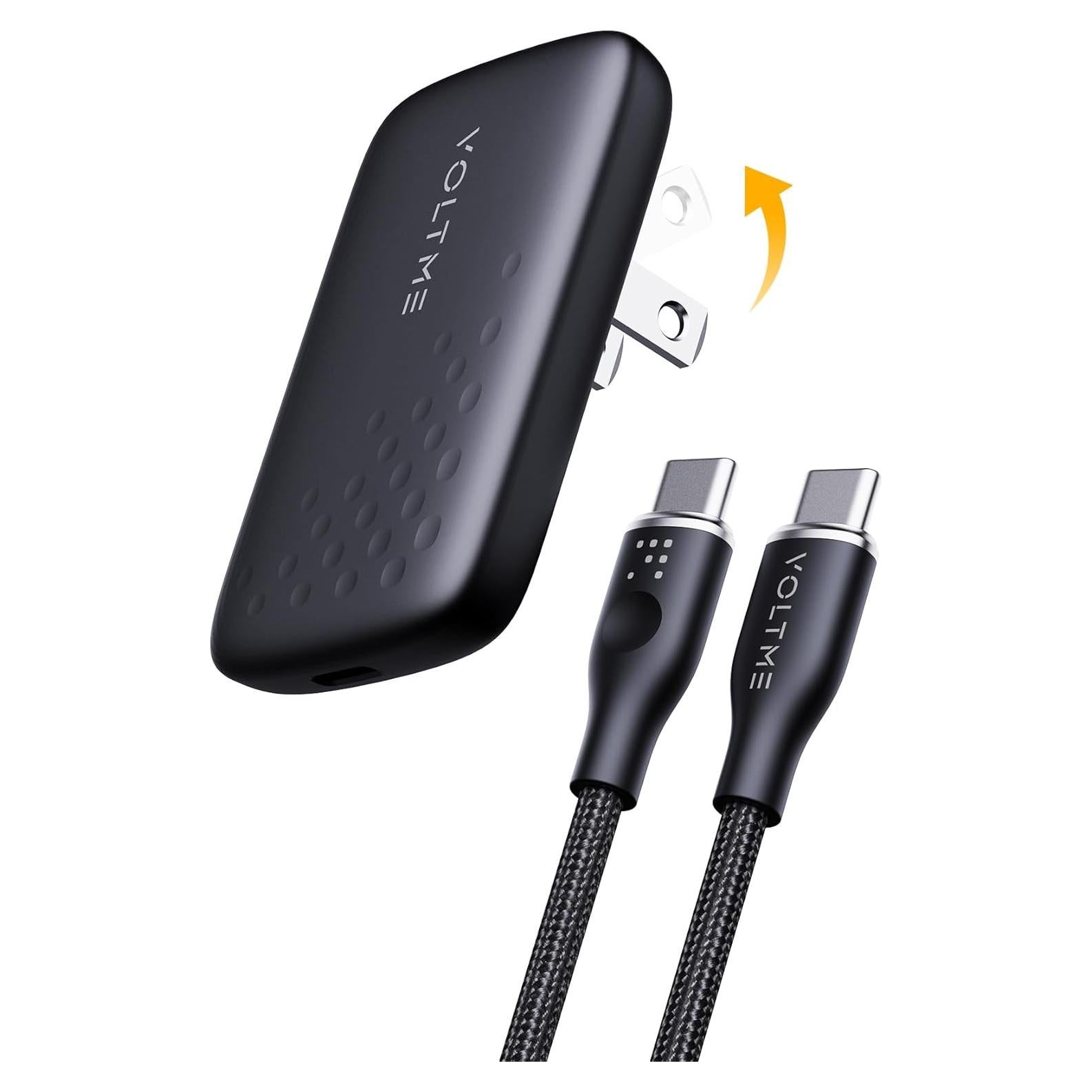 Cargador de pared USB-C VOLTME 30W con cable 1m - Negro