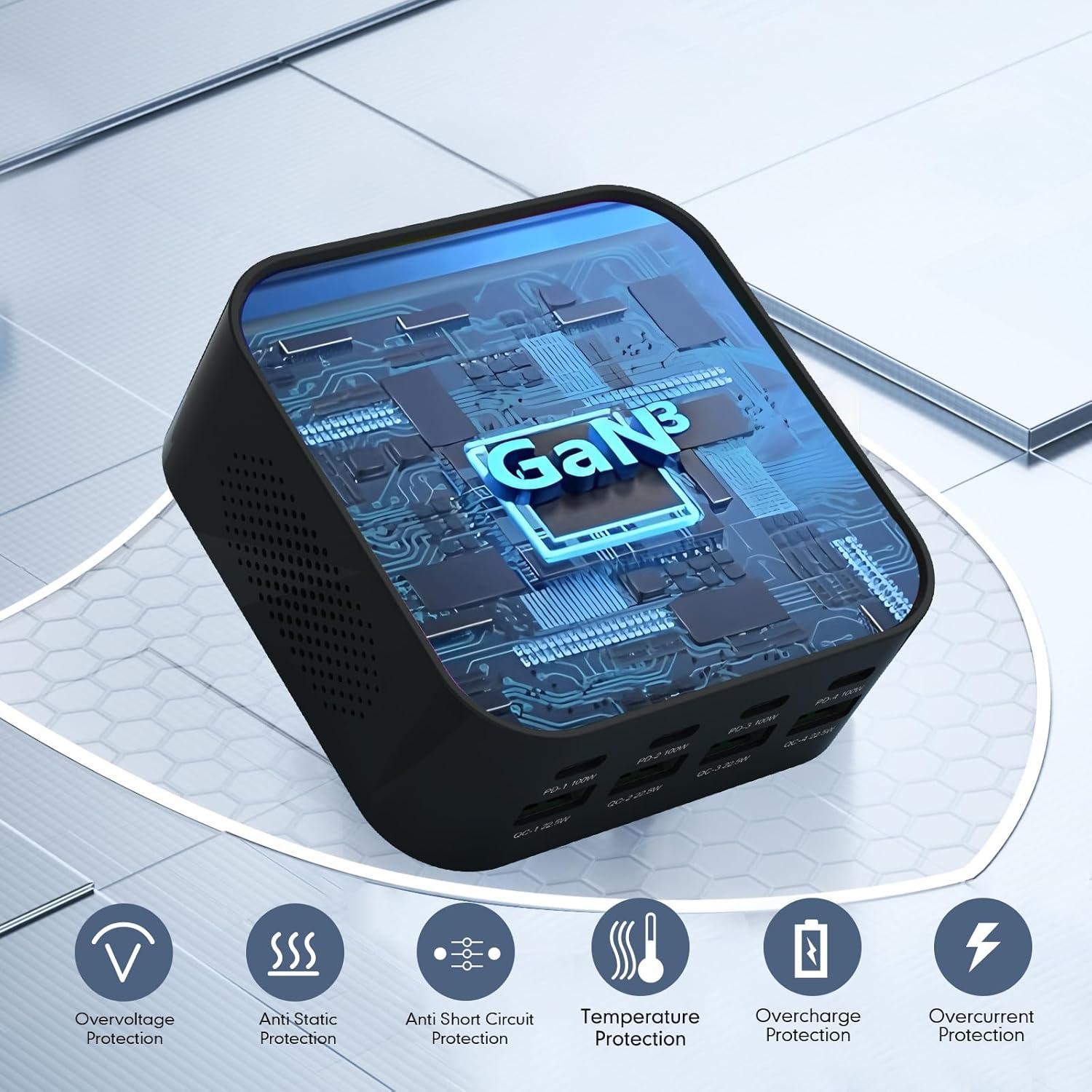 Cargador USB-C 120W GaN Shenzhen WLX-M8 Carga Rápida