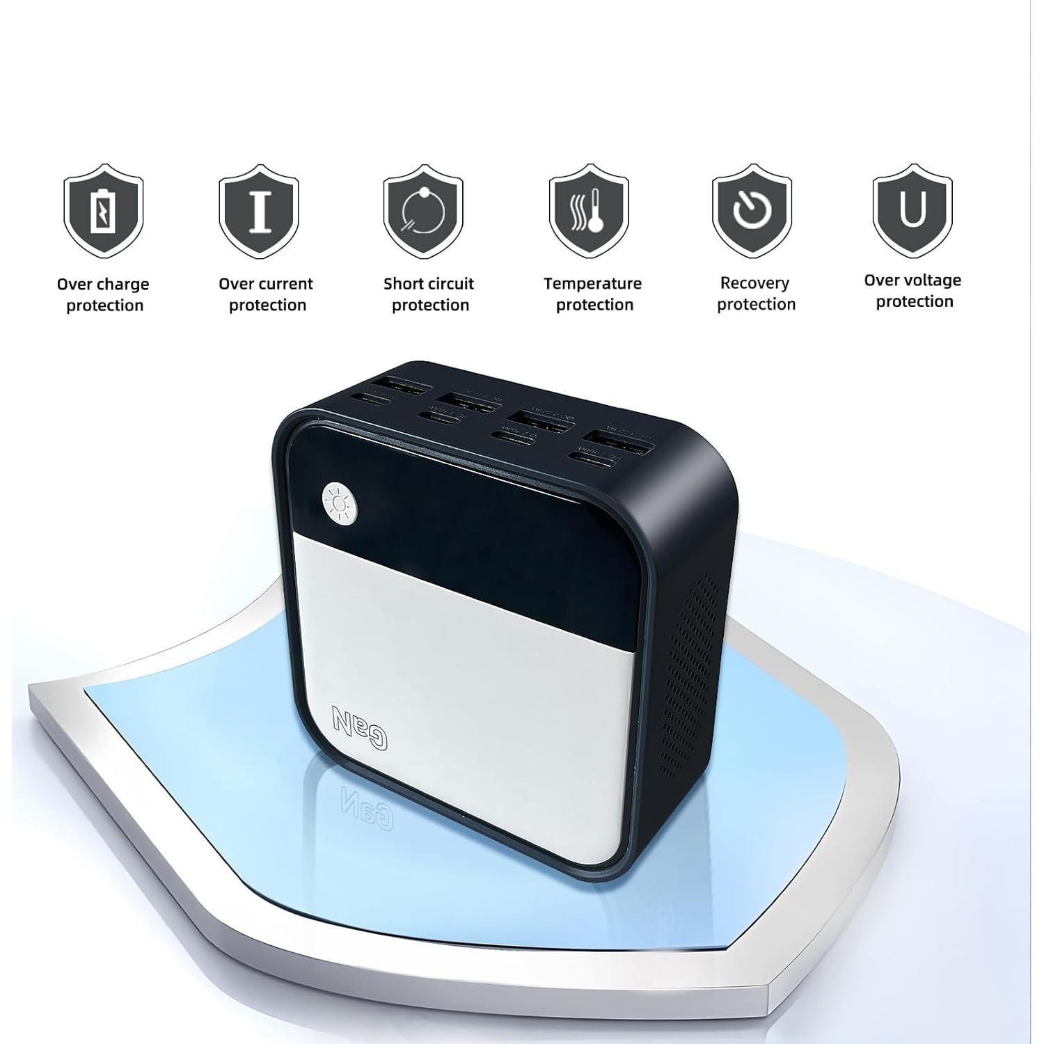 Cargador USB-C 120W GaN Shenzhen WLX-M8 Carga Rápida