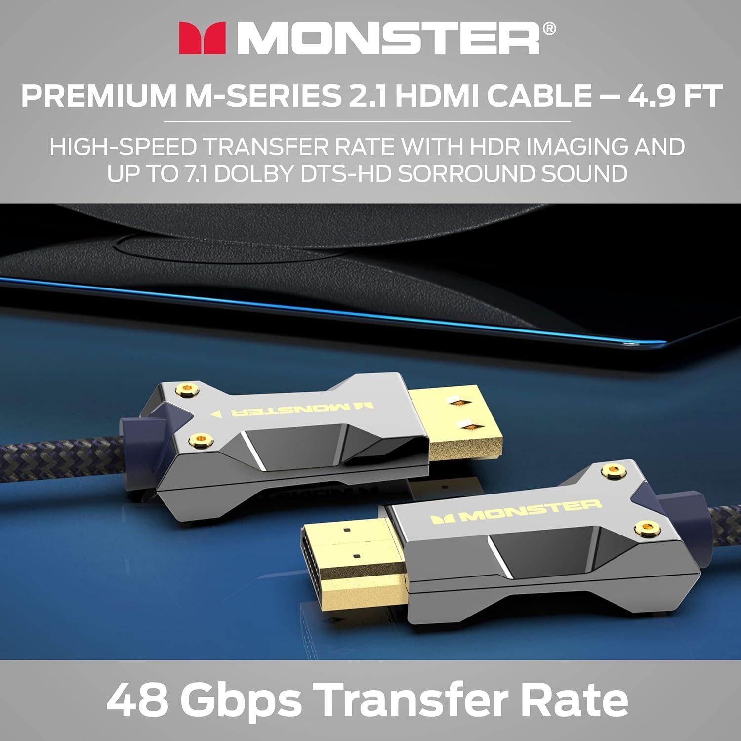 Cable HDMI 2.1 Monster M-Series 1.49 m 8K 48 Gbps