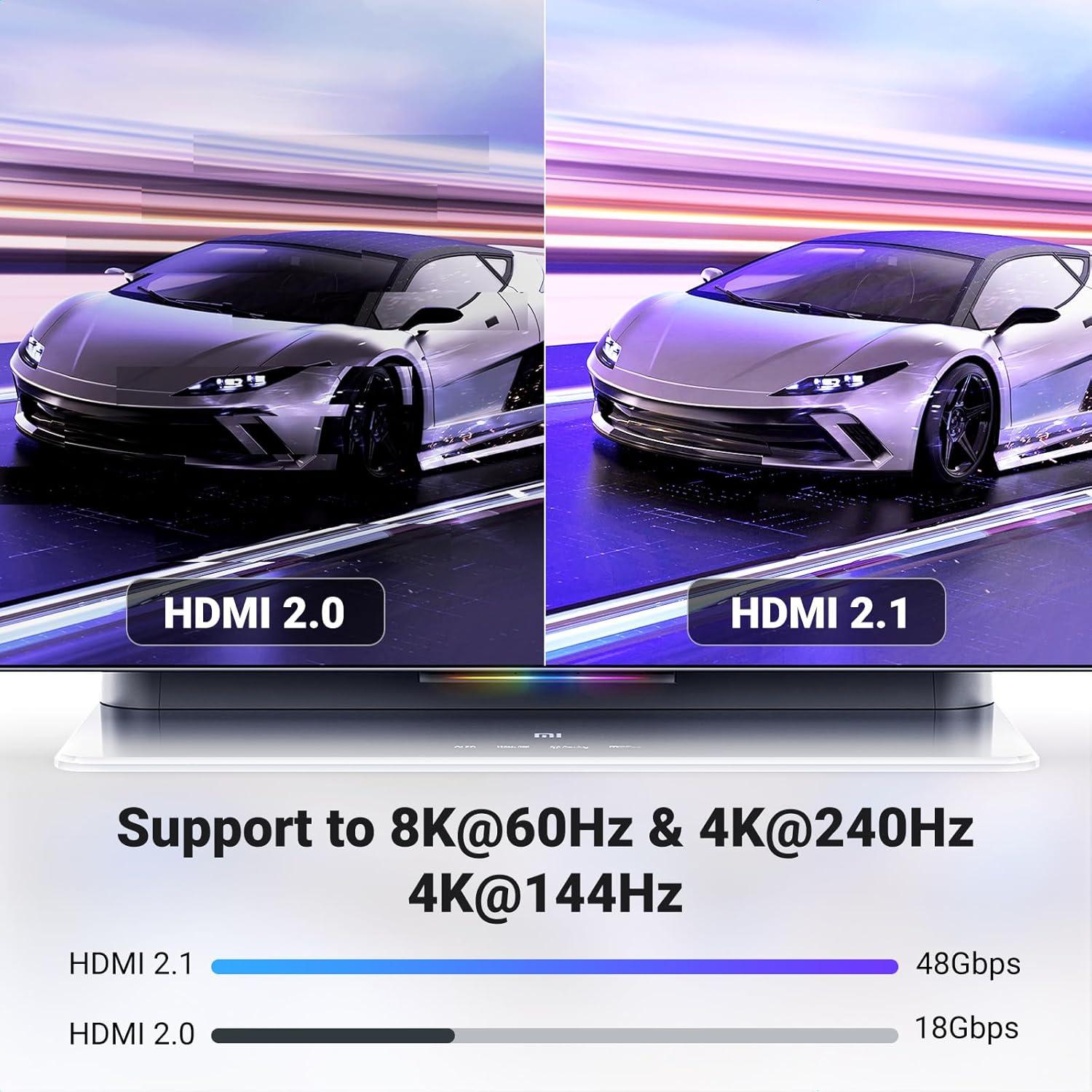 Cable HDMI 2.1 UGREEN 3.05m 8K 60Hz 48Gbps HDR eARC