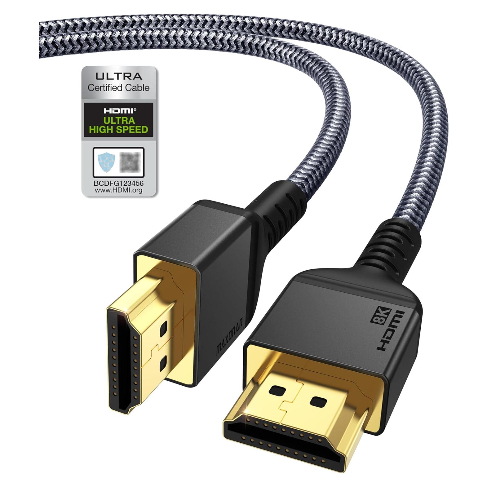 Cable HDMI 2.1 Maxonar 8K 3M Ultra Alta Velocidad