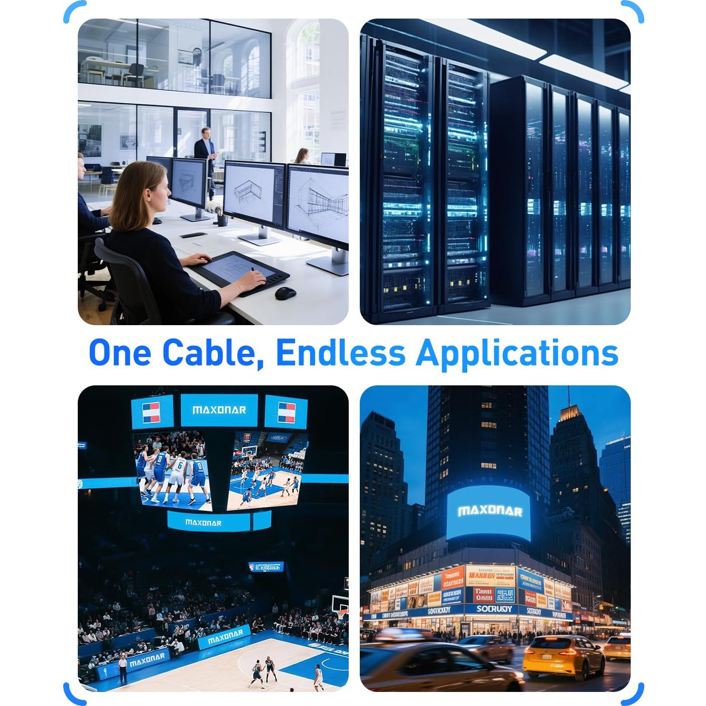 Cable HDMI 2.1 Maxonar 8K 3M Ultra Alta Velocidad