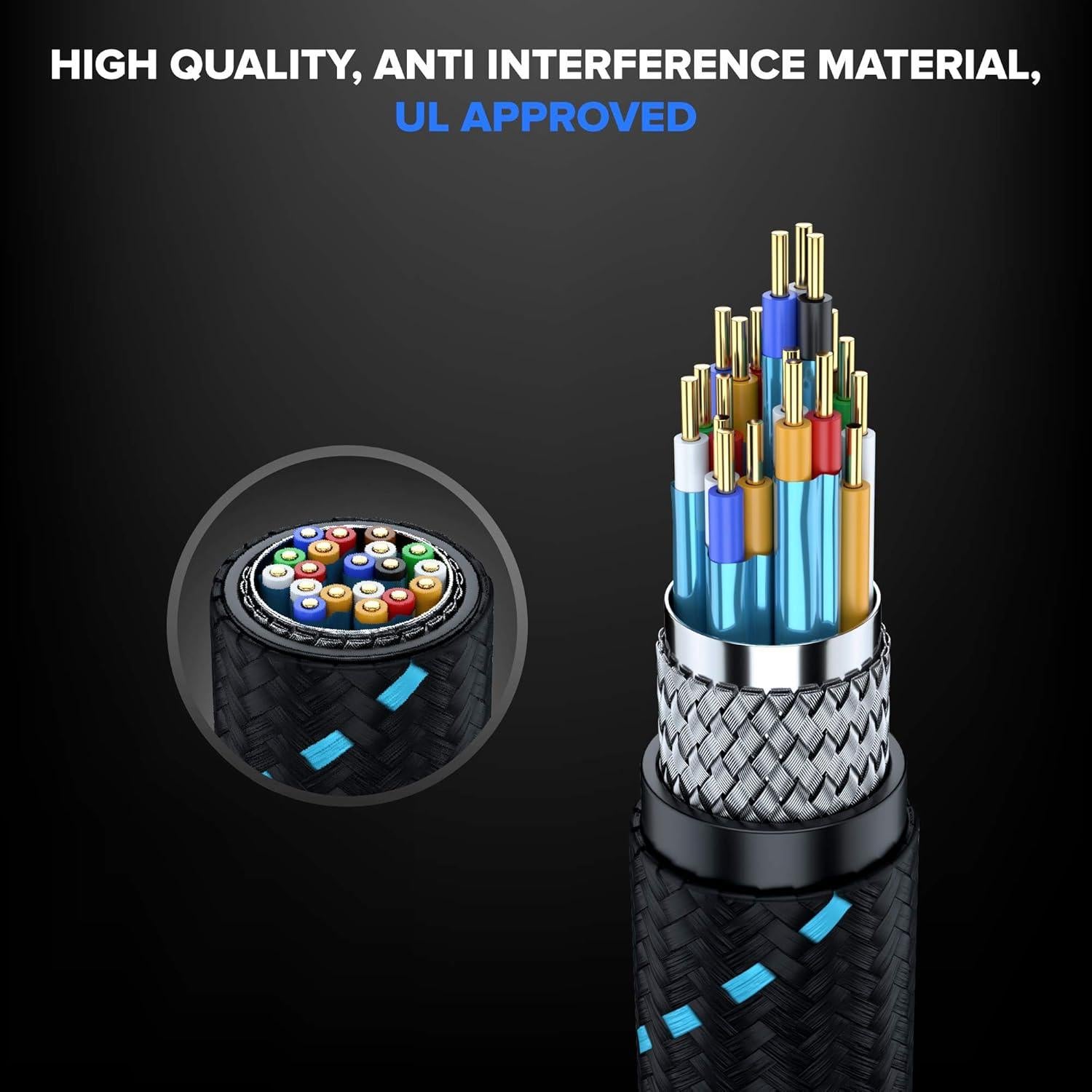 Cable HDMI 4K Maximm 1.22m Trenzado Nylon 18Gbps 60Hz