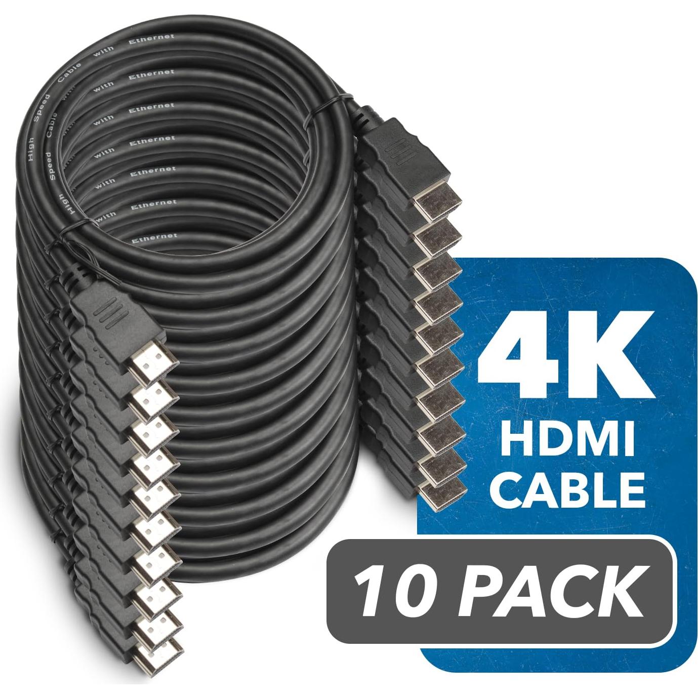 Cable HDMI OREI 1.83 m Alta Velocidad 10-Pack 4K 3D